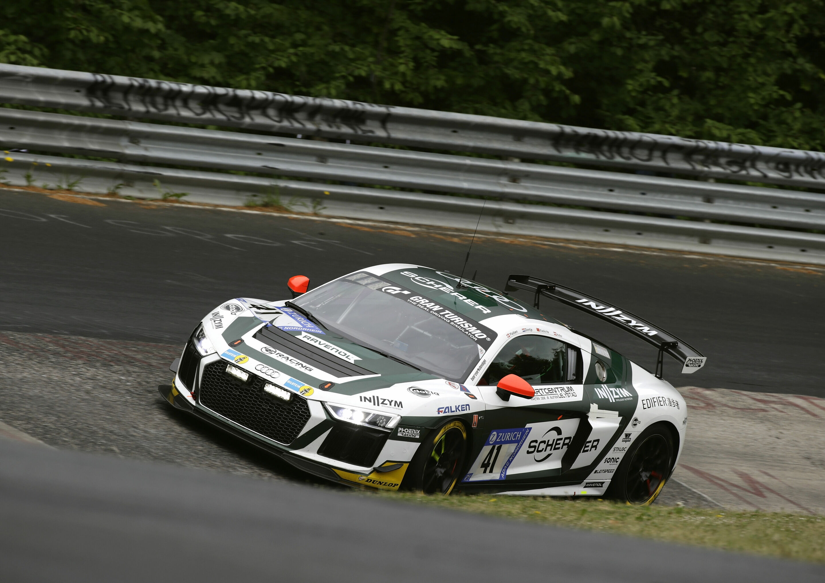 24h Nürburgring 2018 - Audi R8 LMS GT4 #41 (Phoenix Racing), Milan Dontje/Xiaole He/Max Hofer/Nicolaj Møller Madsen