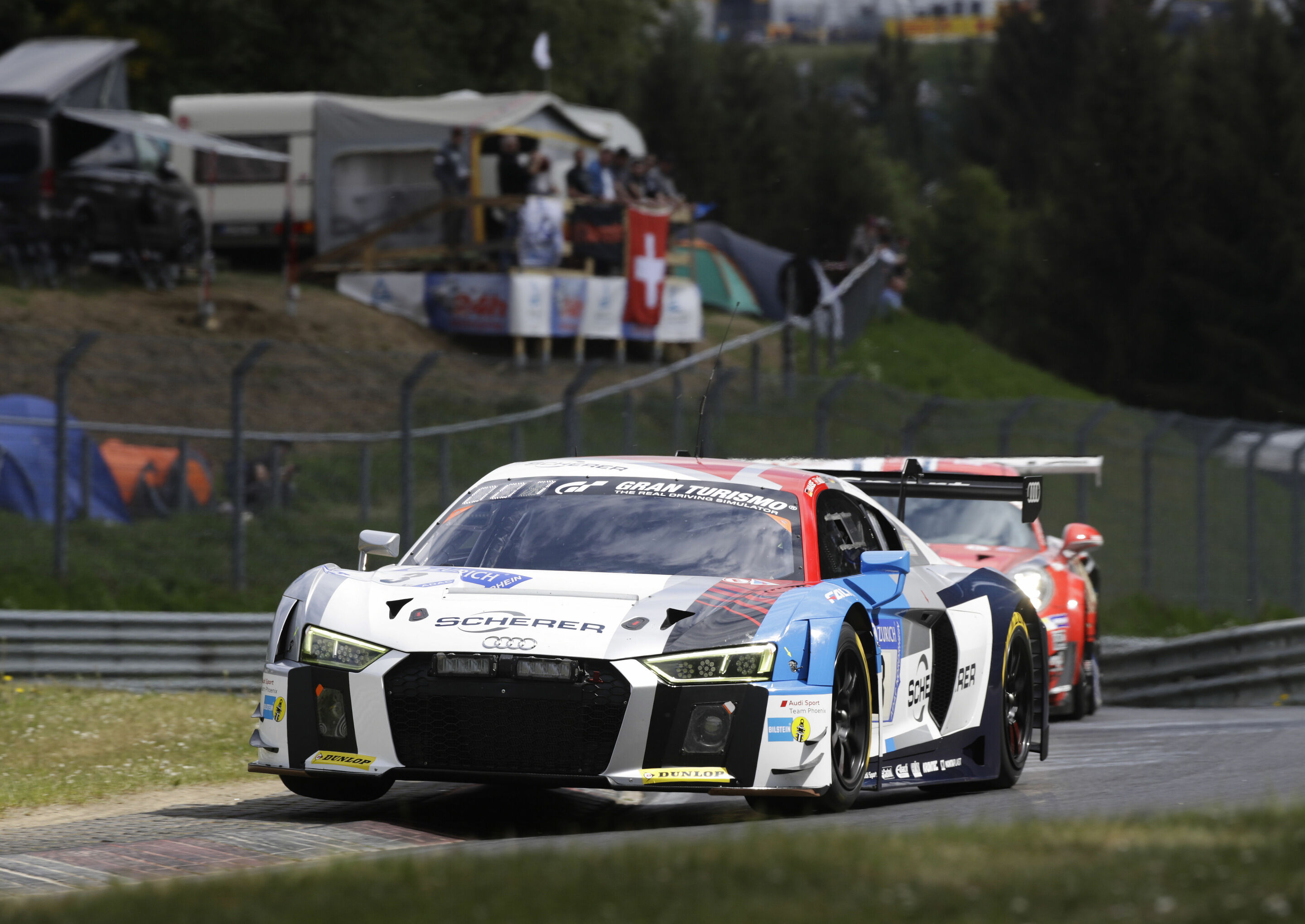 24h Nürburgring 2018 - Audi R8 LMS #3 (Audi Sport Team Phoenix), Christopher Haase/Nico Müller/Frank Stippler/Frédéric Vervisch