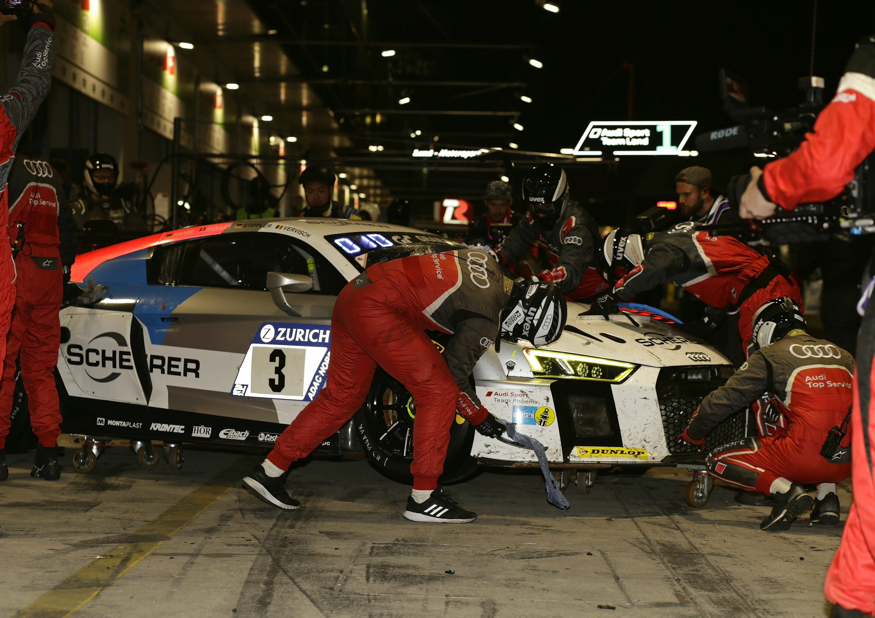 24h Nürburgring 2018 - Audi R8 LMS #3 (Audi Sport Team Phoenix), Christopher Haase/Nico Müller/Frank Stippler/Frédéric Vervisch