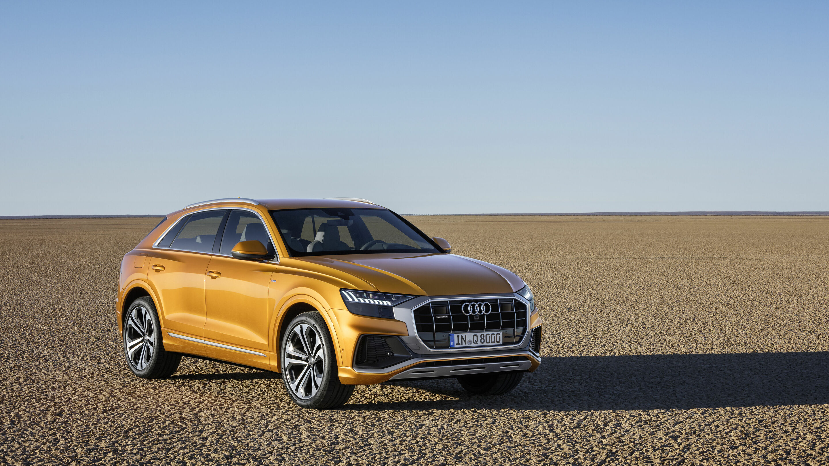Audi Q8 - Standaufnahme
Farbe: Drachenorange