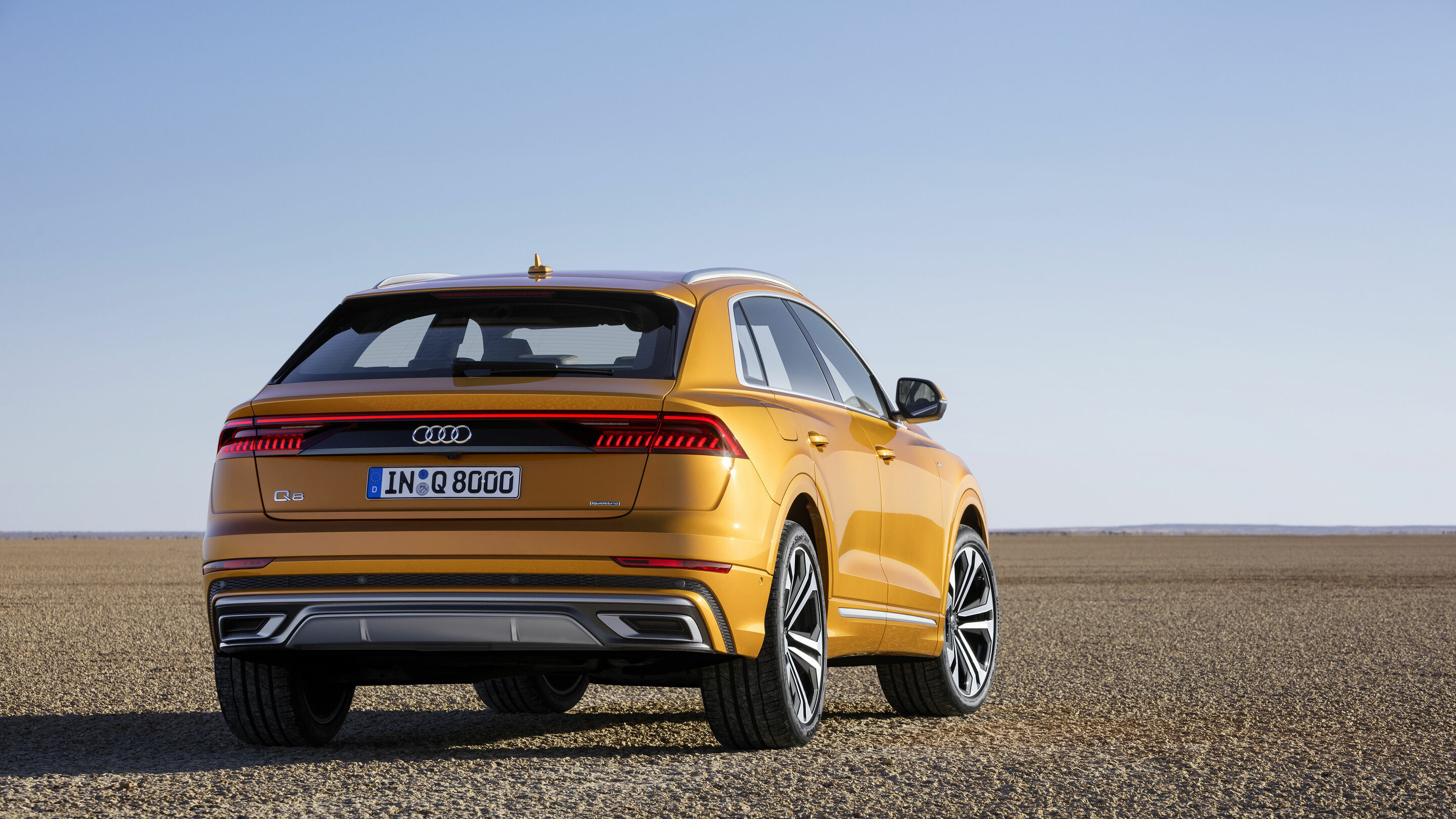 Audi Q8 - Standaufnahme
Farbe: Drachenorange