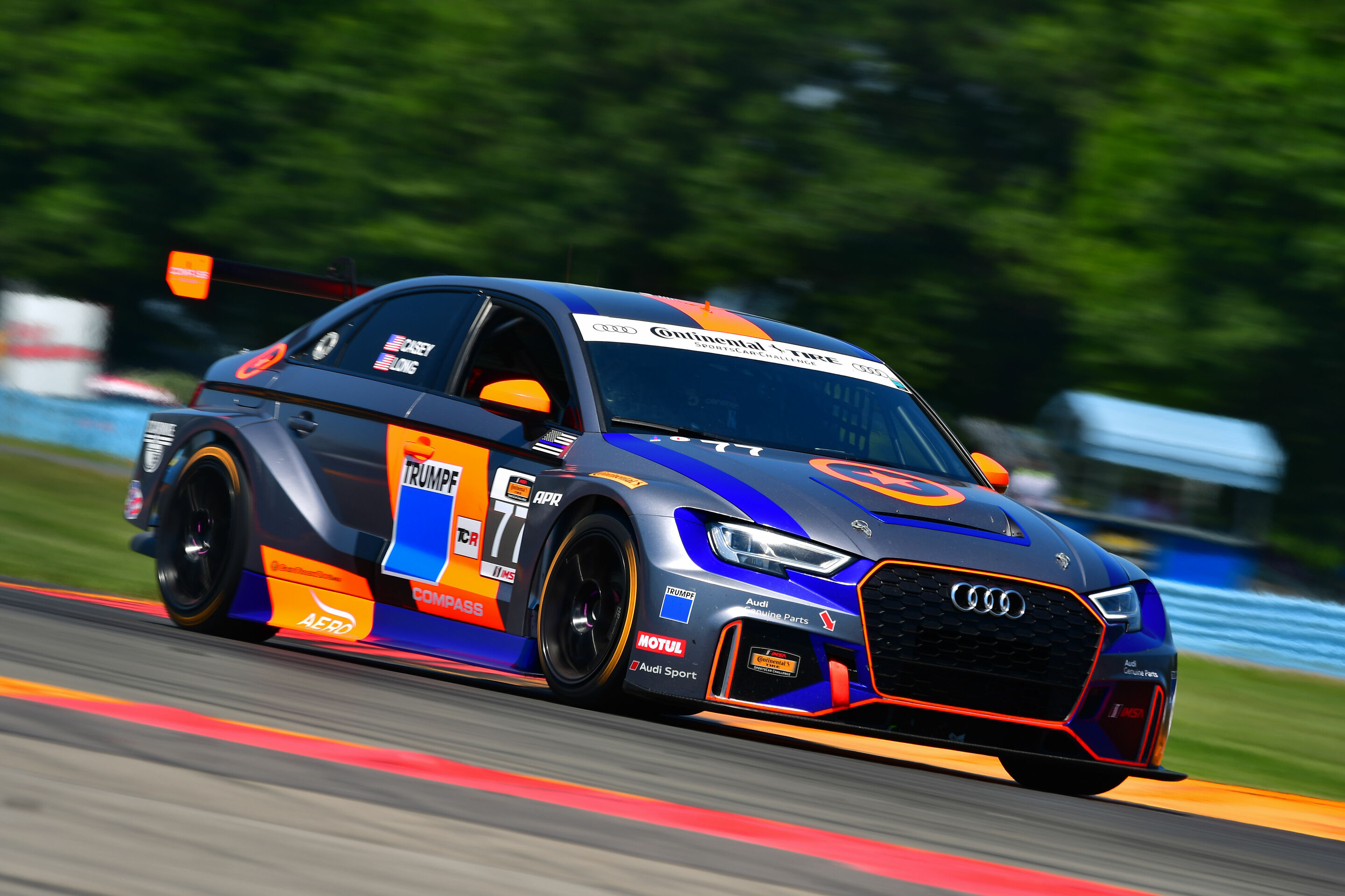 IMSA Continental Tire SportsCar Challenge 2018 - Audi RS 3 LMS #77 (Compass Racing), Britt Casey jr/Tom Long