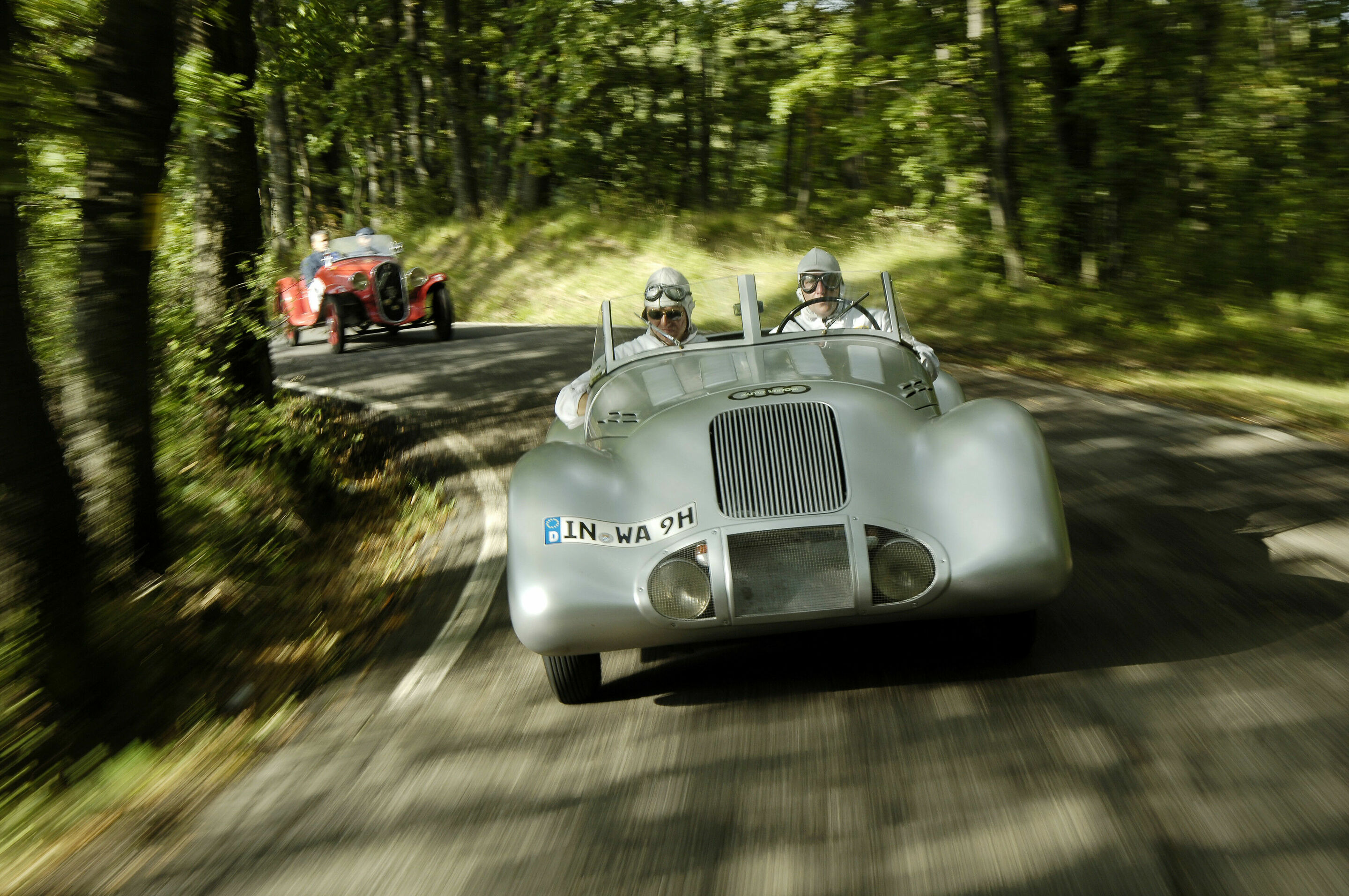 Audi Tradition im Auto Union Silberpfeil zum Silberjubiläum - Wanderer Stromlinie Spezial