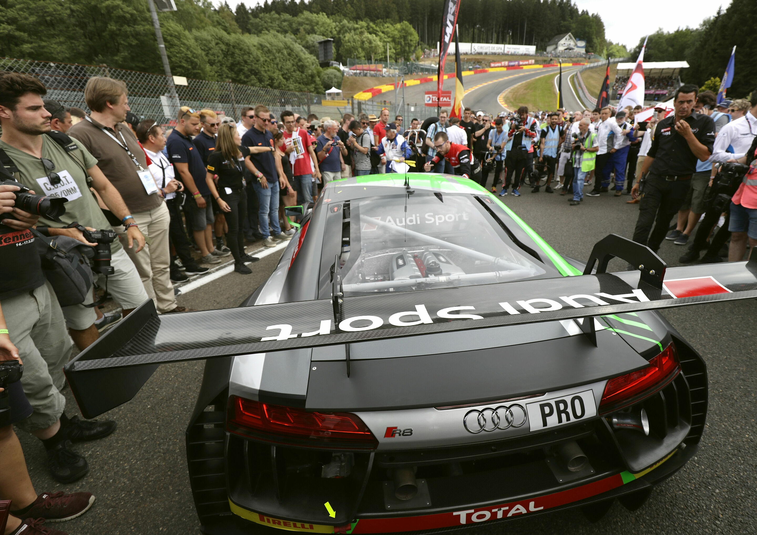 24h Spa 2018 - Audi R8 LMS #2 (Audi Sport Team WRT), Robin Frijns/Nico Müller/René Rast
Starting grid