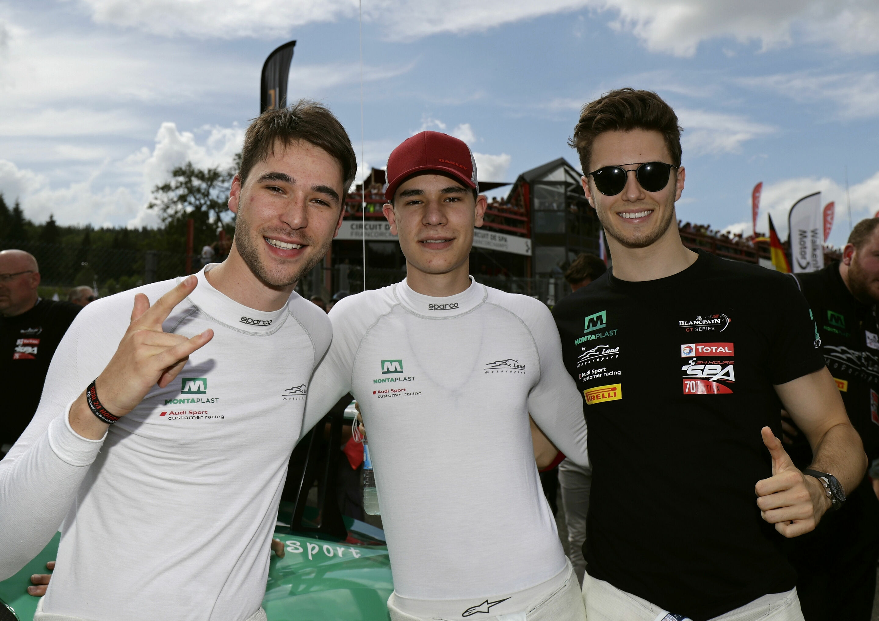 24h Spa 2018 - Kelvin van der Linde, Sheldon van der Linde, Jeffrey Schmidt
Startaufstellung