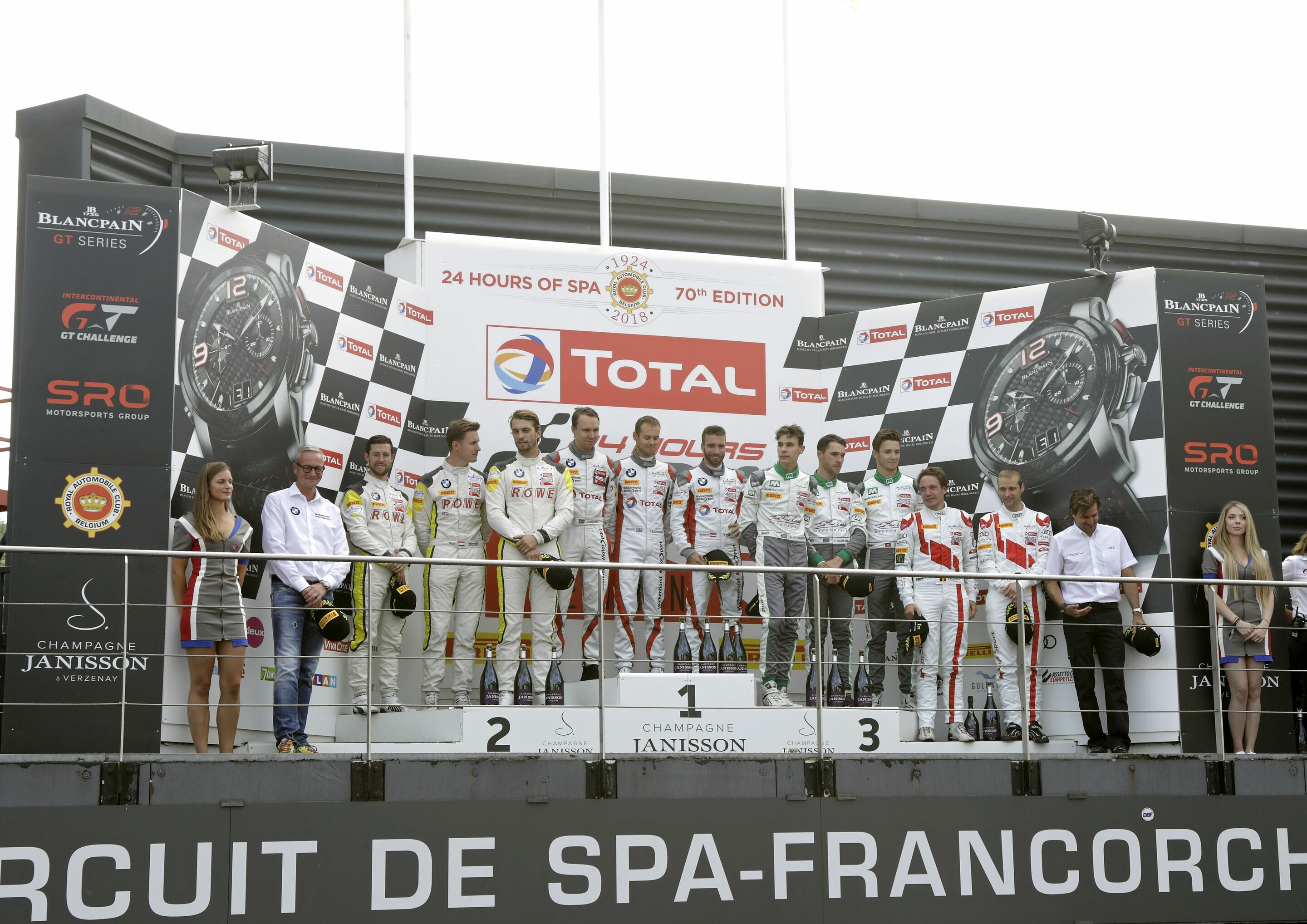 24h Spa 2018 - Sheldon van der Linde, Kelvin van der Linde, Jeffrey Schmidt, Frédéric Vervisch, Markus Winkelhock, Christopher Haase