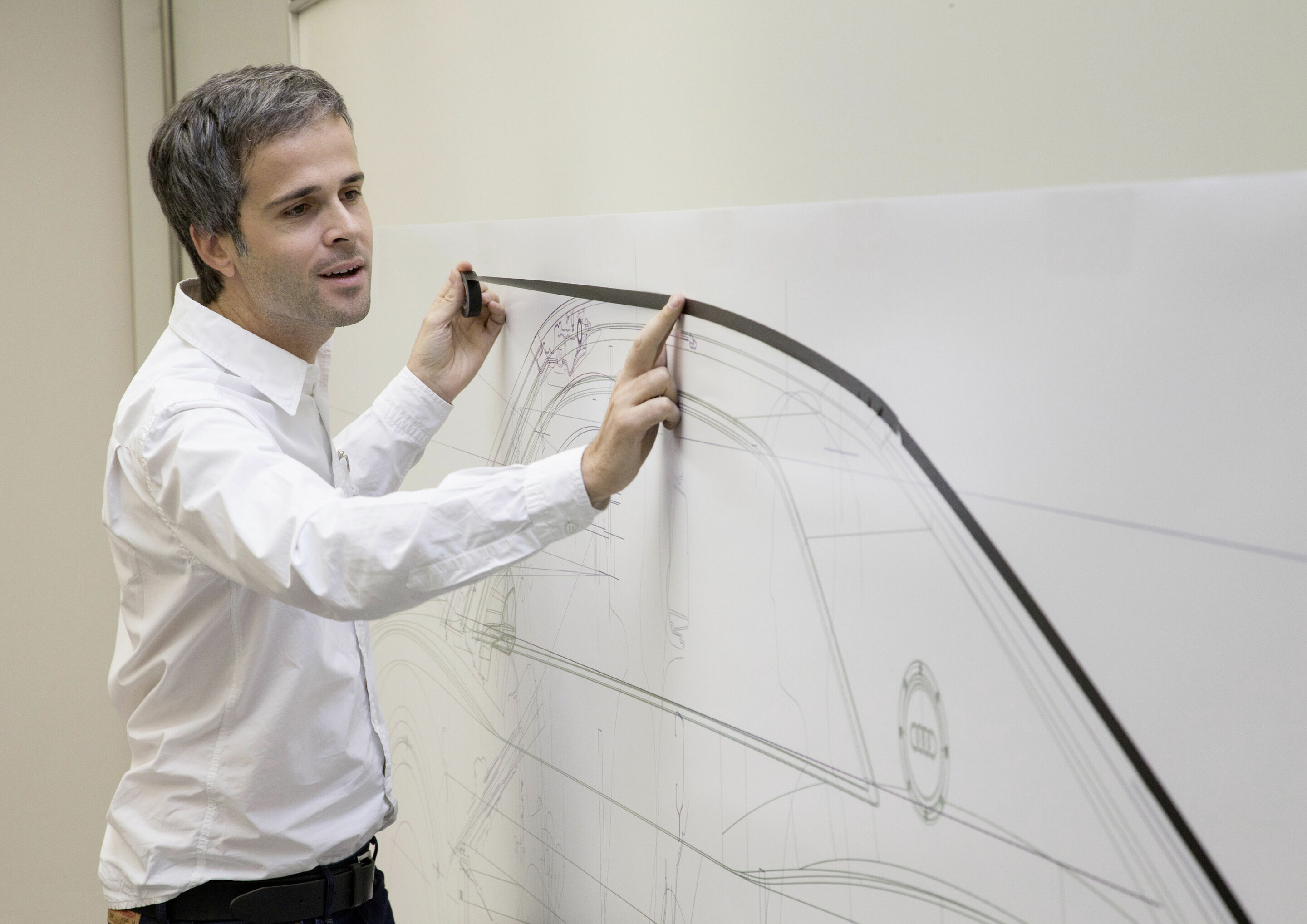 Design Close-Up at the Concept Design Studio Munich - Creation process Audi Sport quattro concept