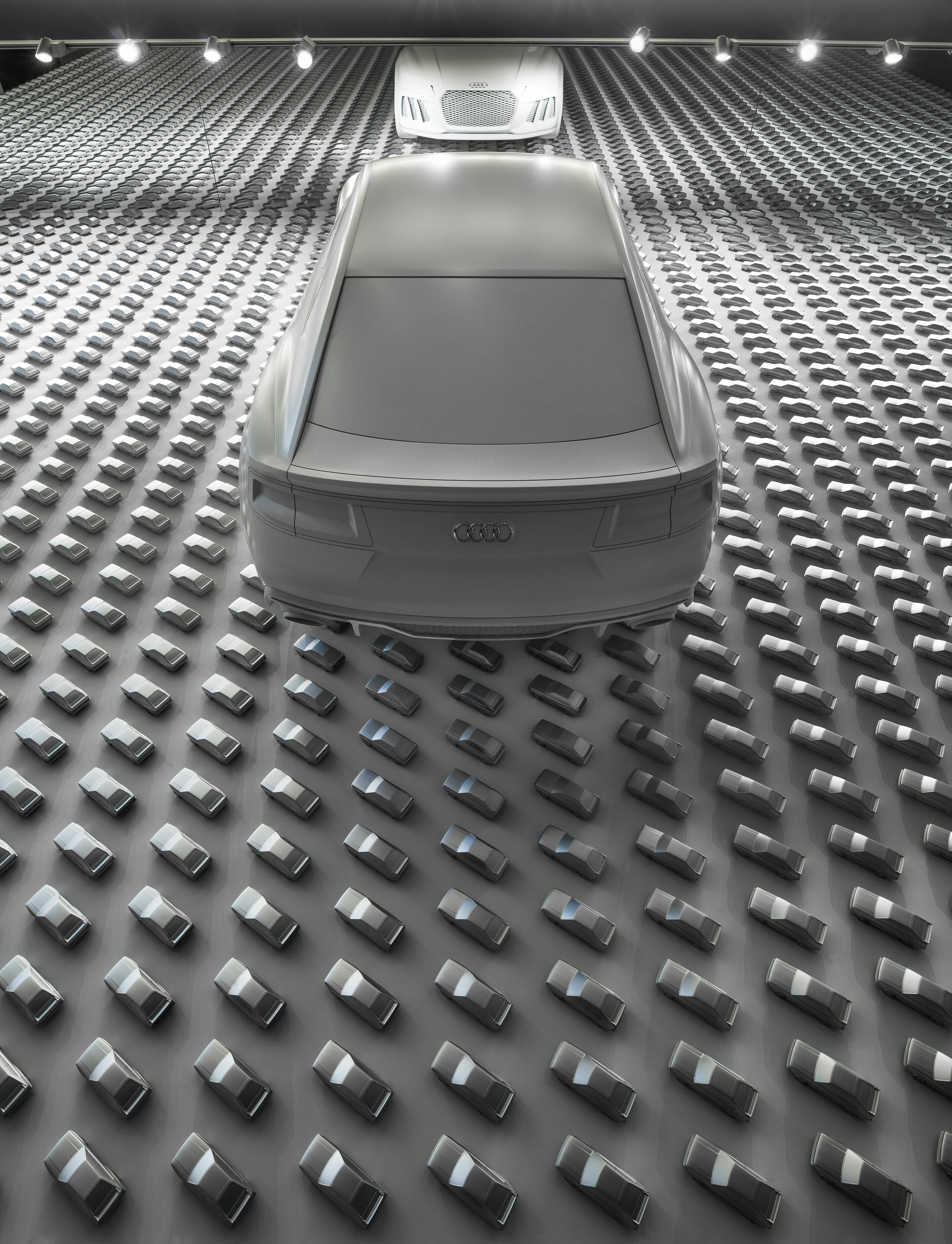 Audi guesting at the Pinakothek der Moderne - Audi design wall in the PdM Munich 
 
© Audi AG / Rainer Viertlböck