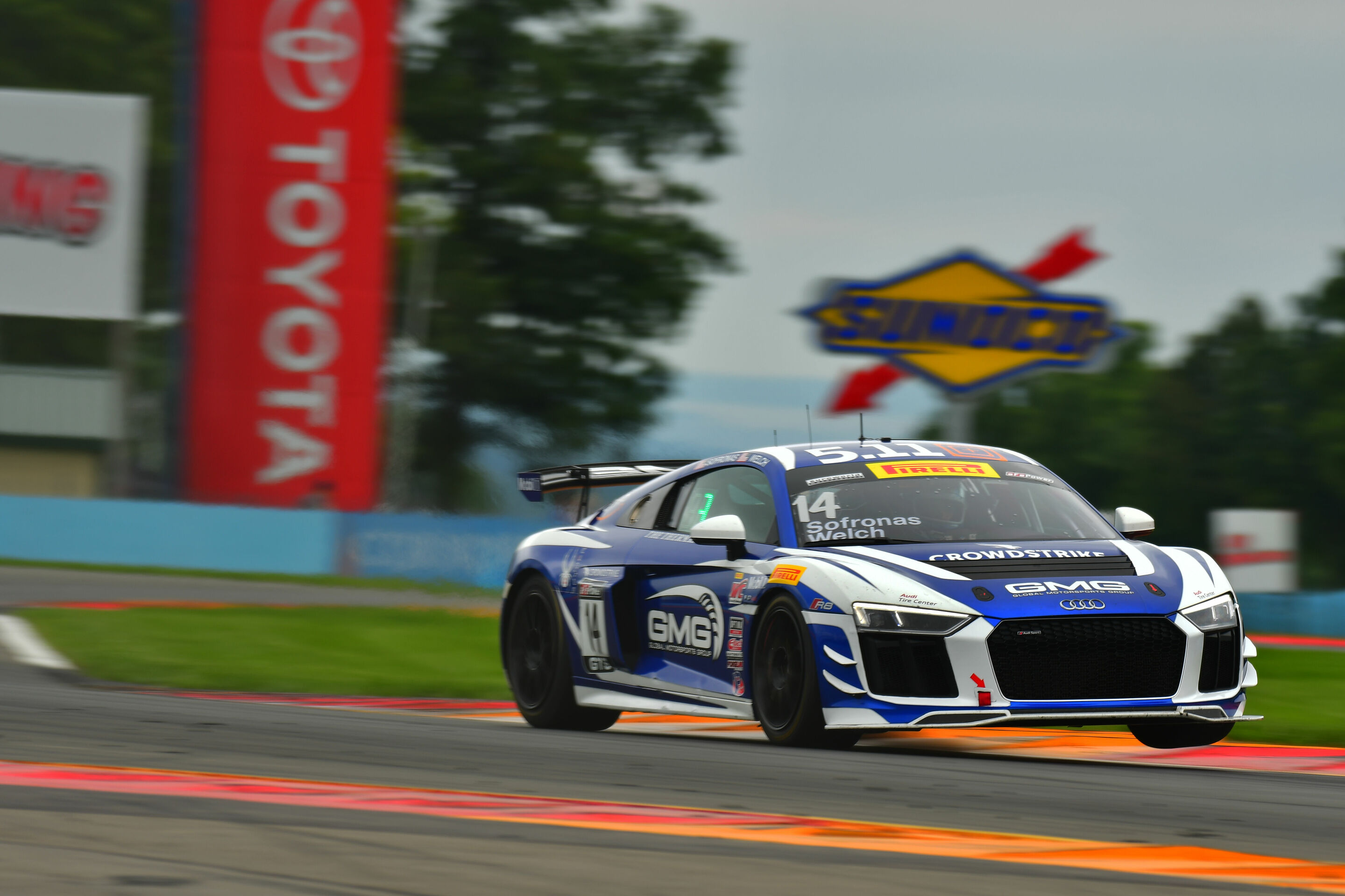 Pirelli World Challenge 2018 - Audi R8 LMS GT4 #6 (GMG Racing), James Sofronas