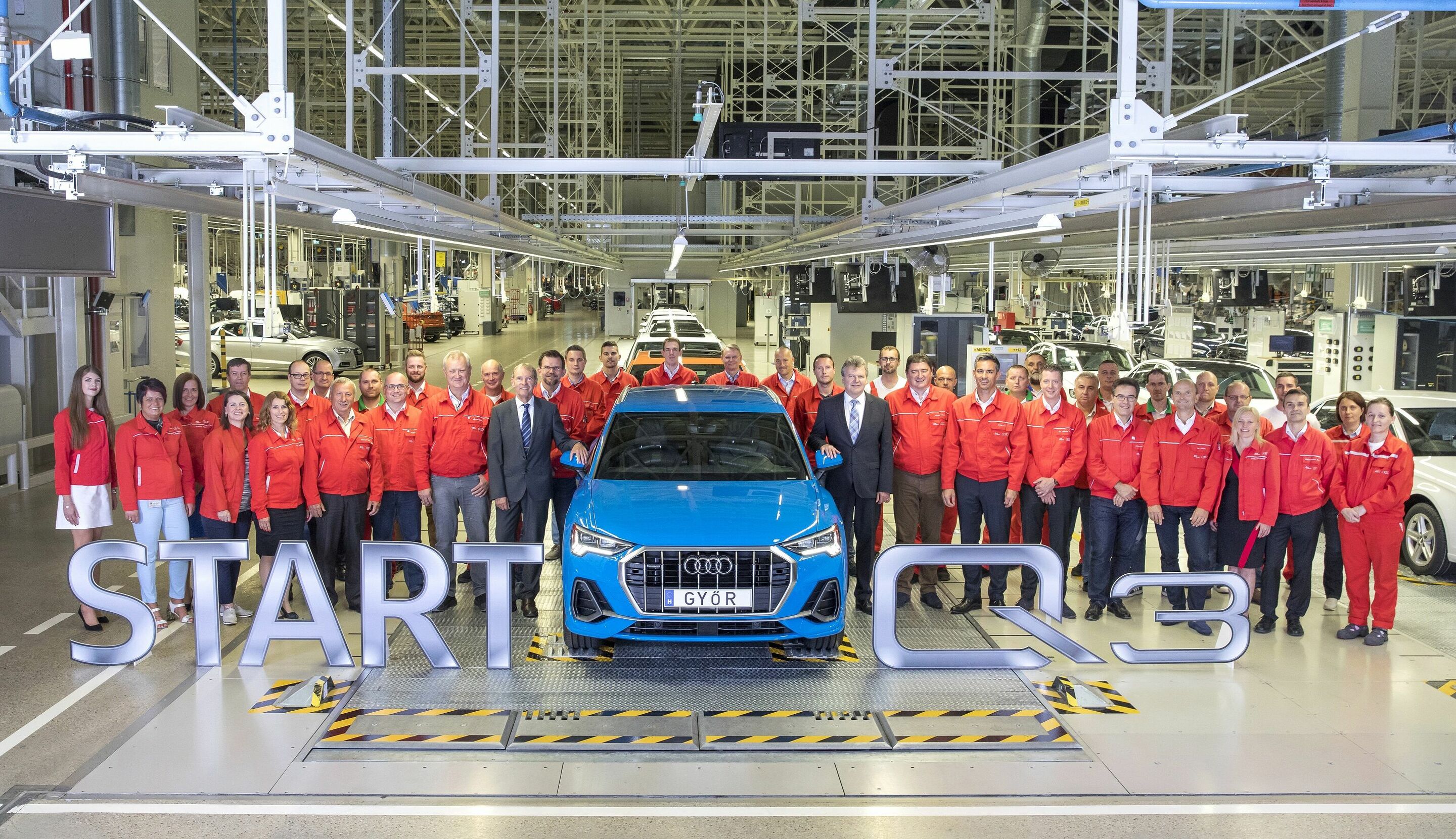Audi-Standort Győr - Audi Hungaria startet die Serienproduktion des neuen Audi Q3