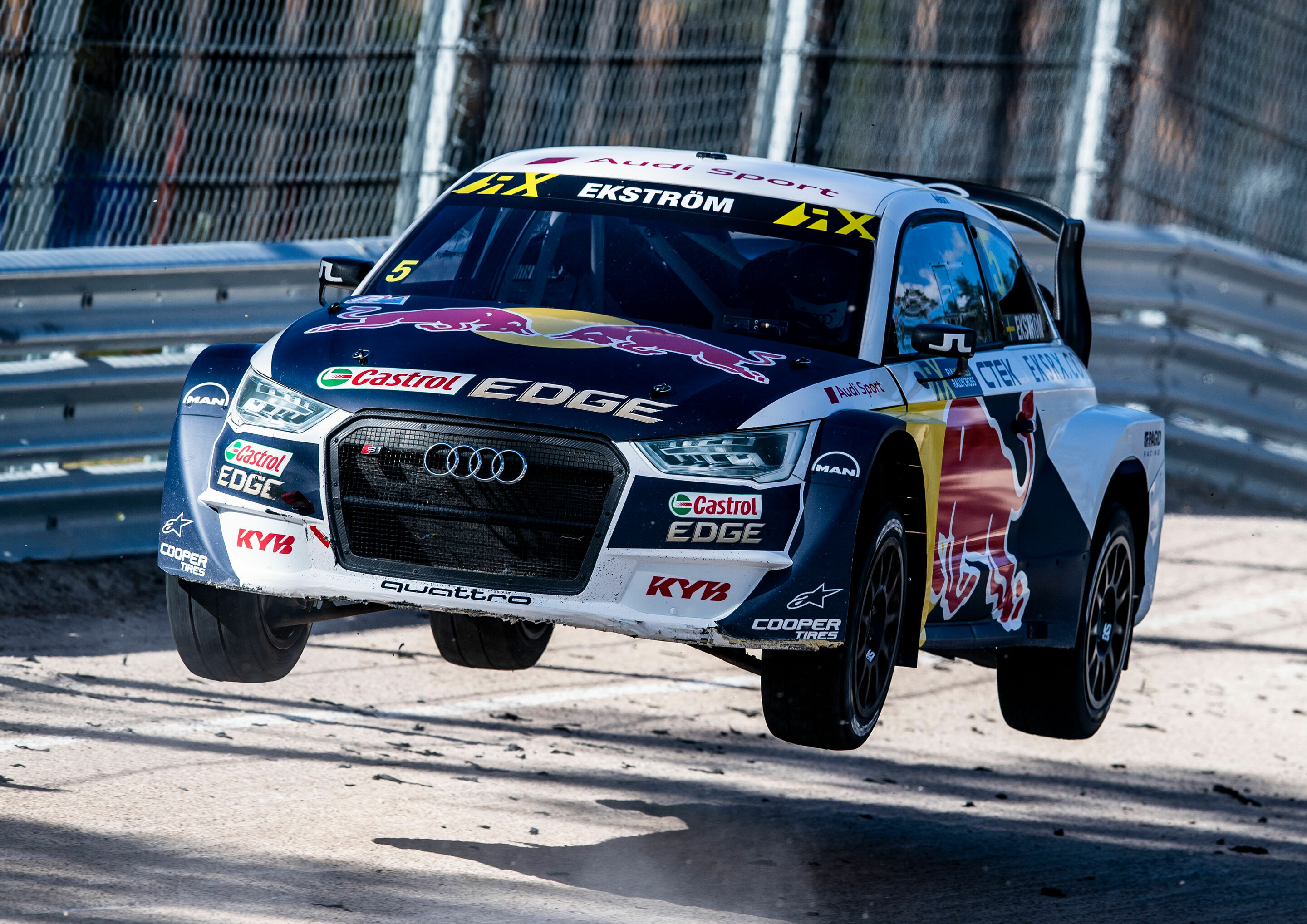 Rallycross-WM 2018, Riga - Audi S1 EKS RX quattro #5 (EKS Audi Sport), Mattias Ekström