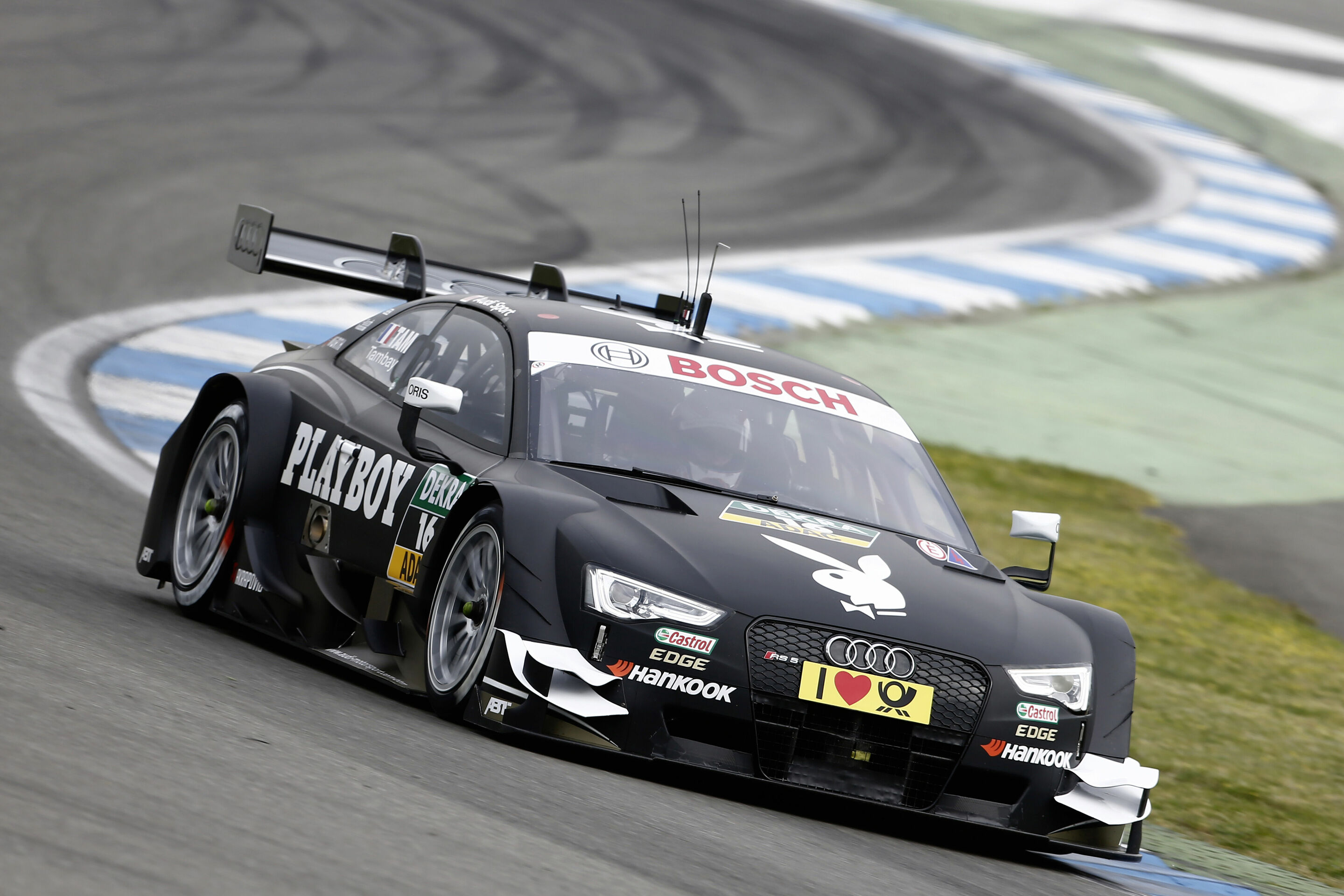 DTM tests at Hockenheim - Playboy Audi RS 5 DTM