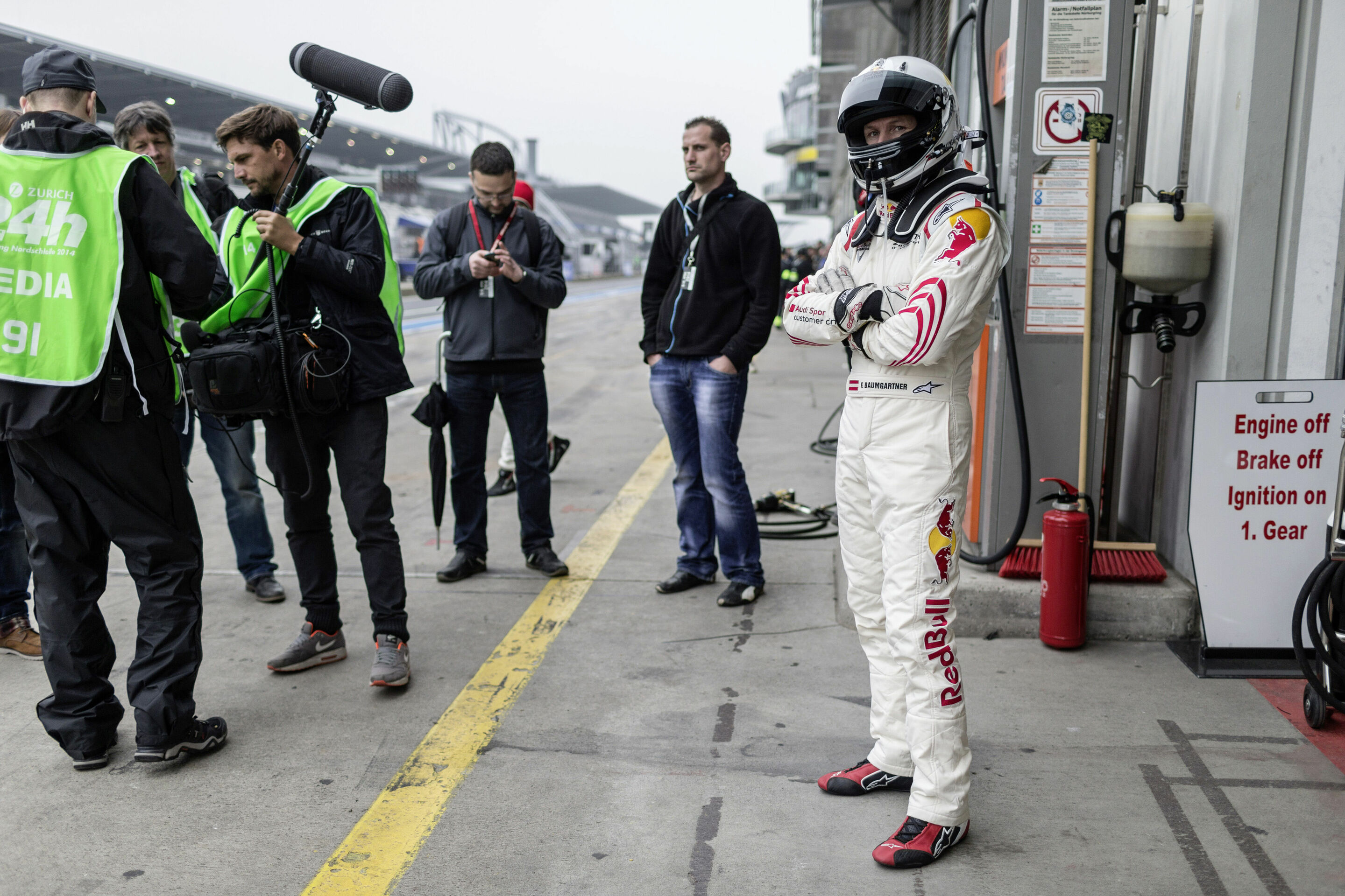 Felix Baumgartner to drive Audi R8 at Nürburgring 24 Hours - Felix Baumgartner waiting for a driver change