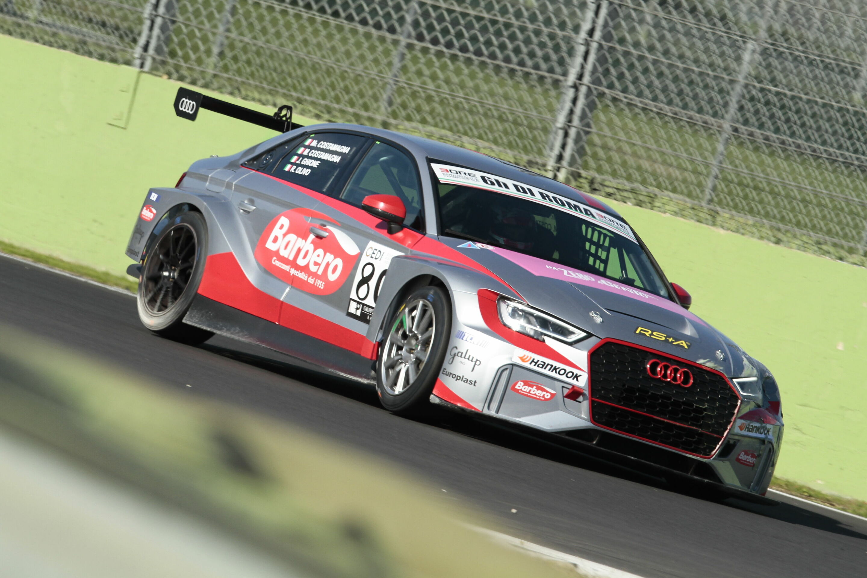 6 Ore di Roma 2018 - Audi RS 3 LMS #80, Marco Costamagna/Mariano Costamagna/ Gianluigi Ghione/Roberto Olivo