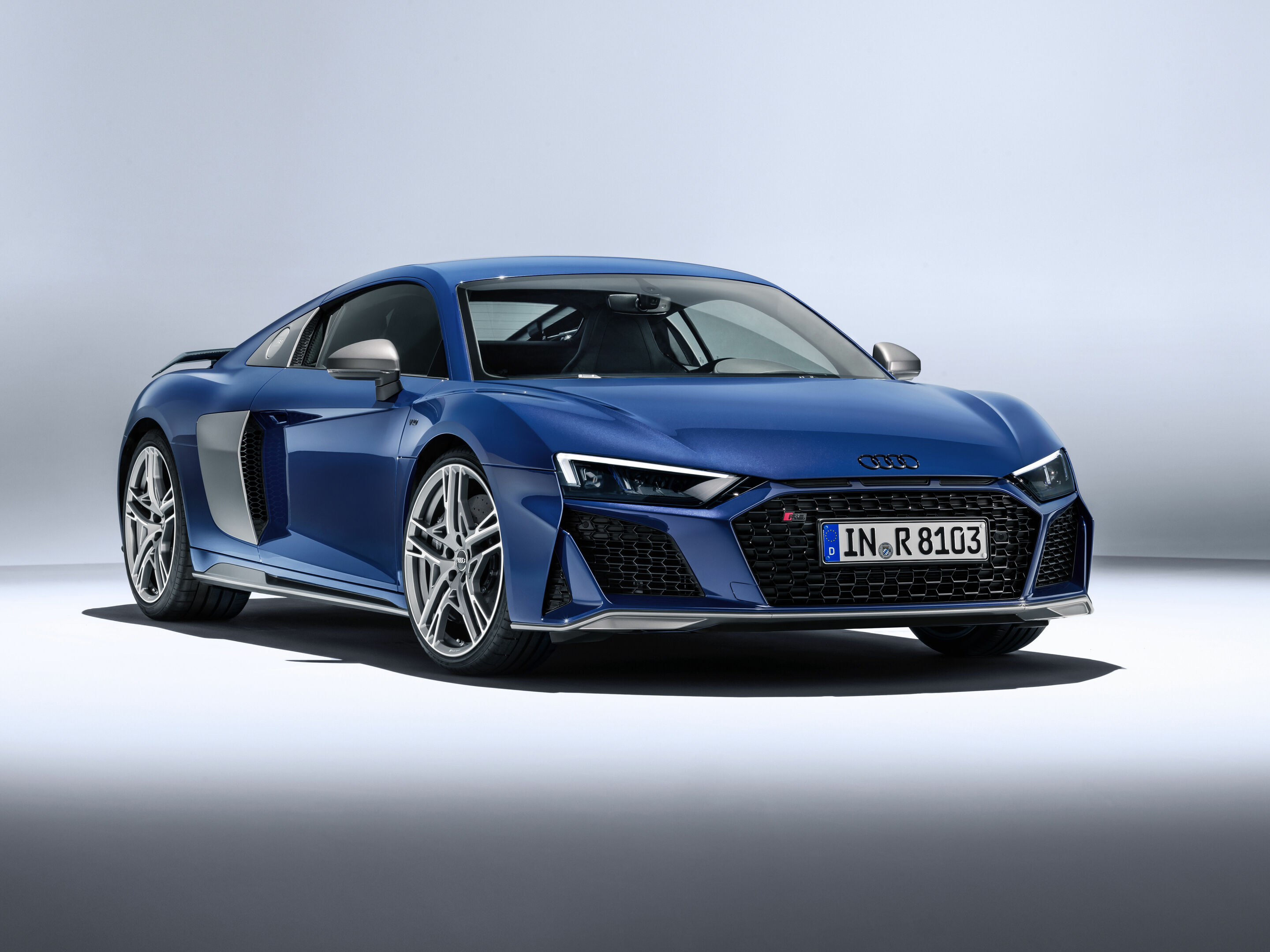 Audi R8 Coupé V10 performance quattro - Standaufnahme
Farbe: Ascariblau metallic