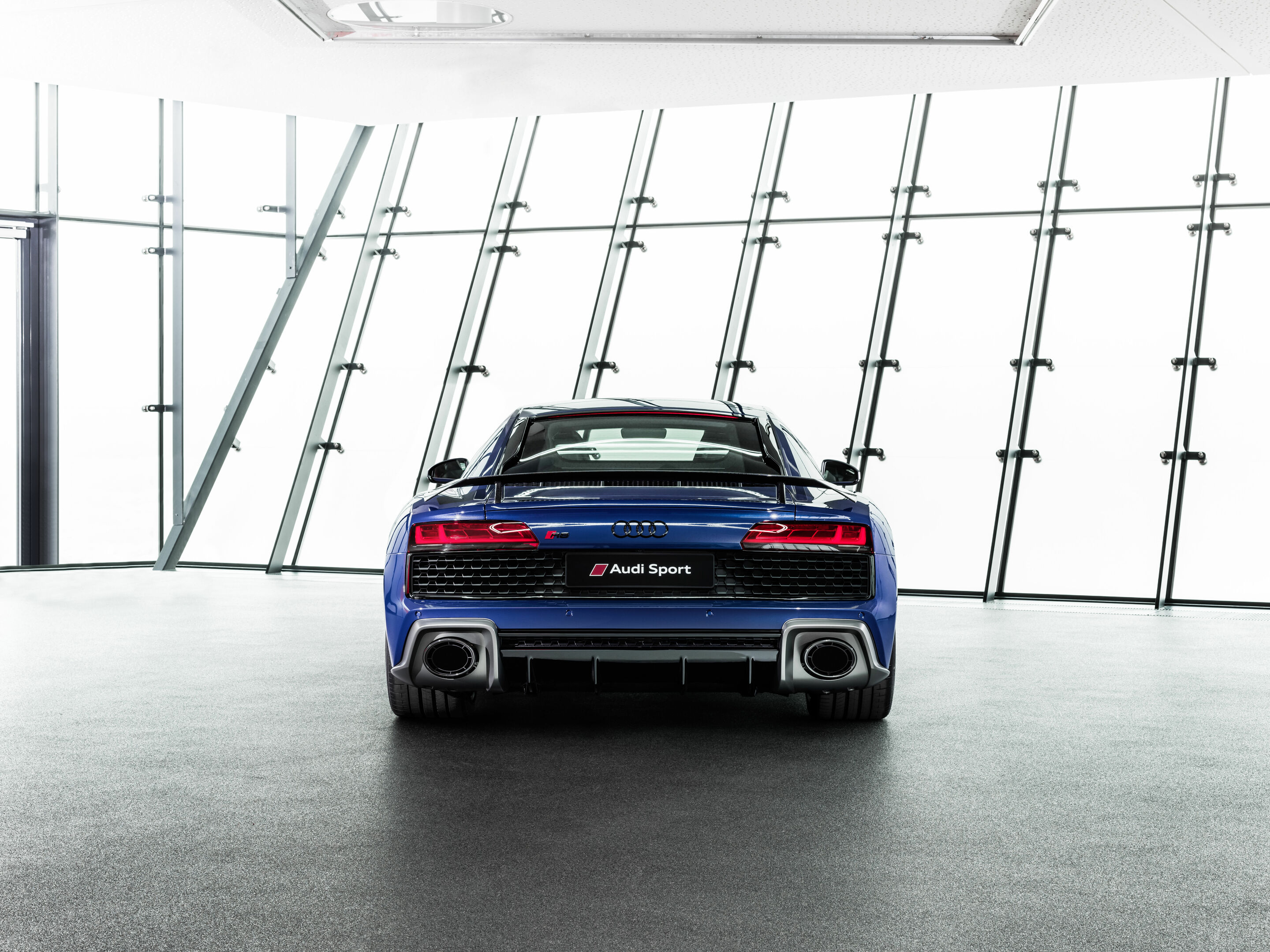 Audi R8 Coupé V10 performance quattro - Standaufnahme
Farbe: Ascariblau metallic