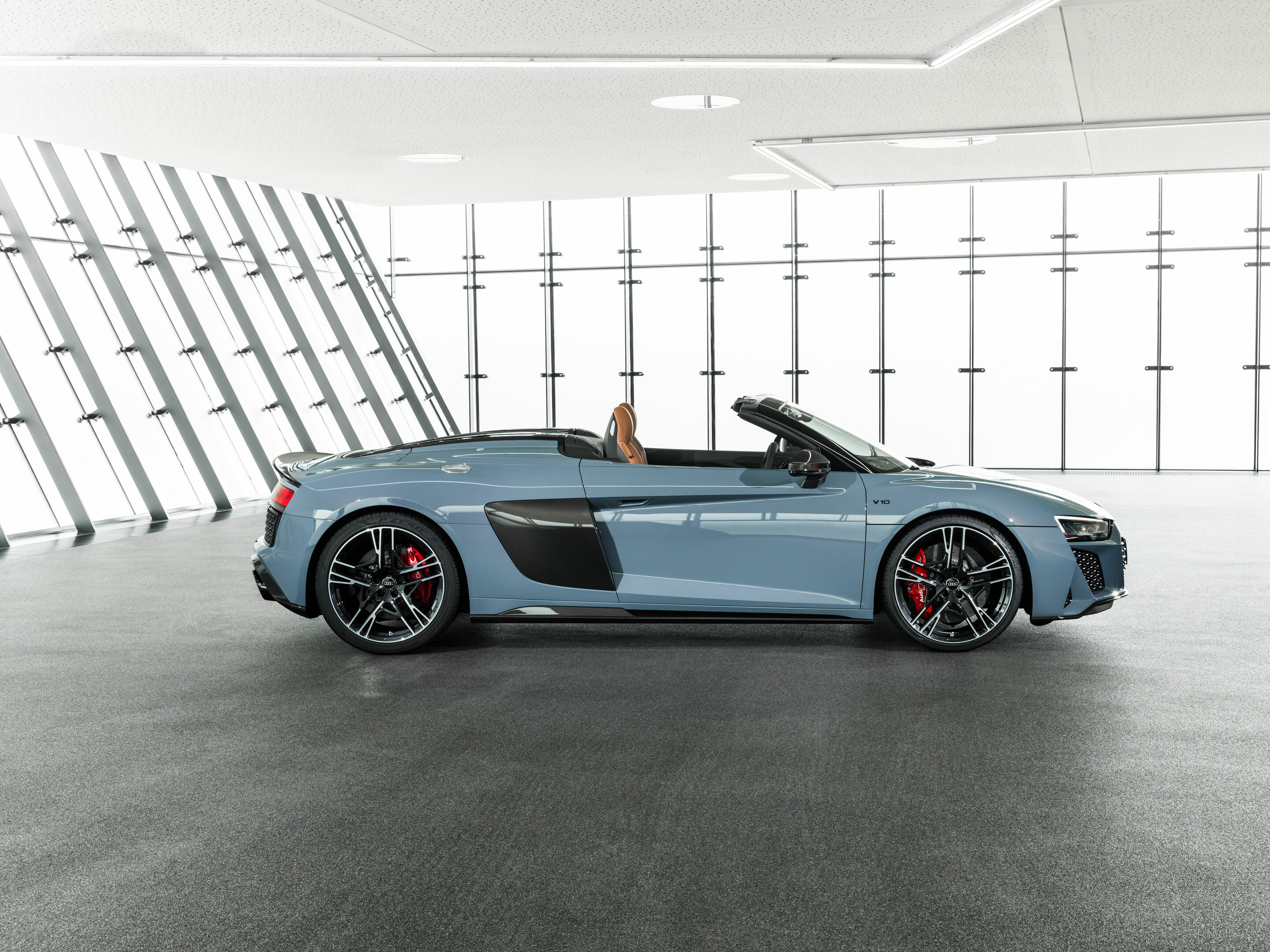 Audi R8 Spyder V10 performance quattro - Standaufnahme
Farbe: Kemoragrau metallic