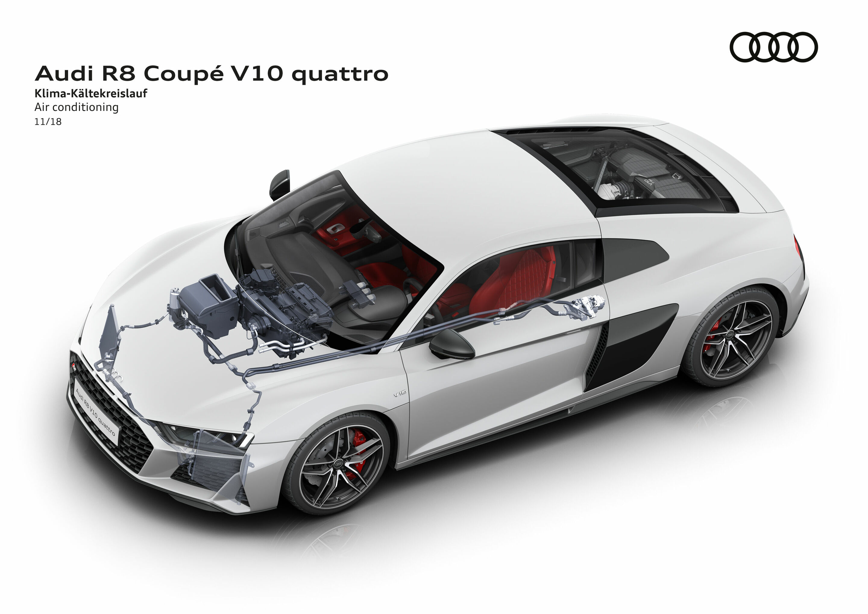 Illustration - Audi R8 Coupé V10 quattro - Klima-Kältekreislauf