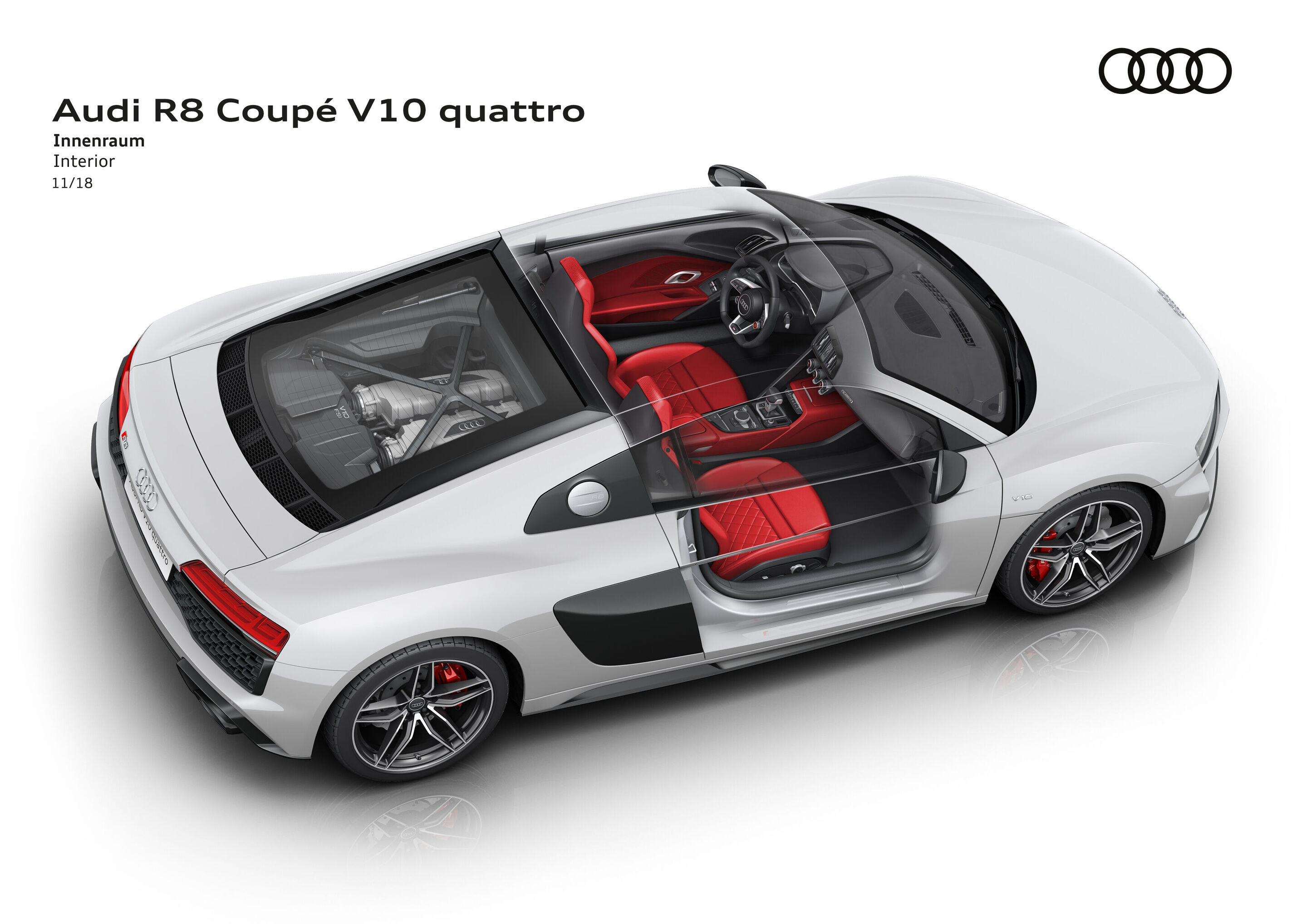 Illustration - Audi R8 Coupé V10 quattro - Innenraum