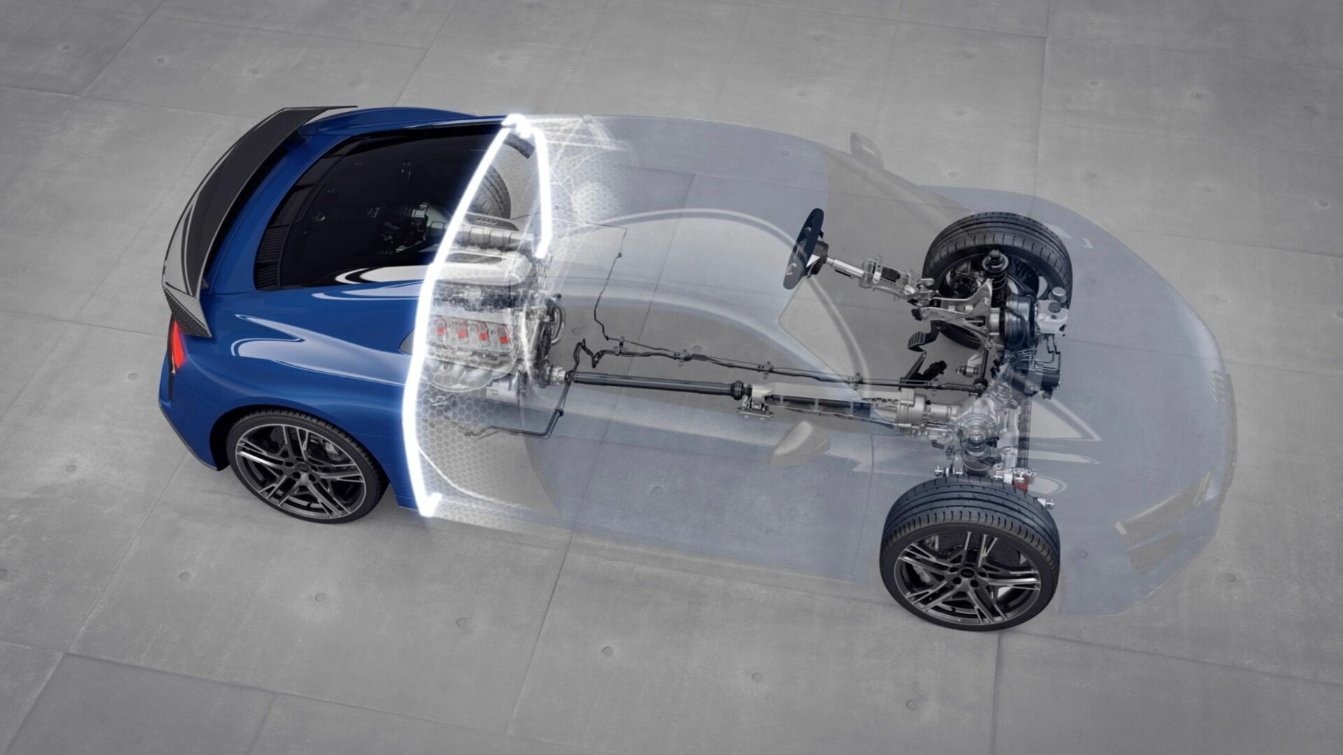 Audi R8 Animation Antriebsstrang - Audi R8 Animation Antriebsstrang