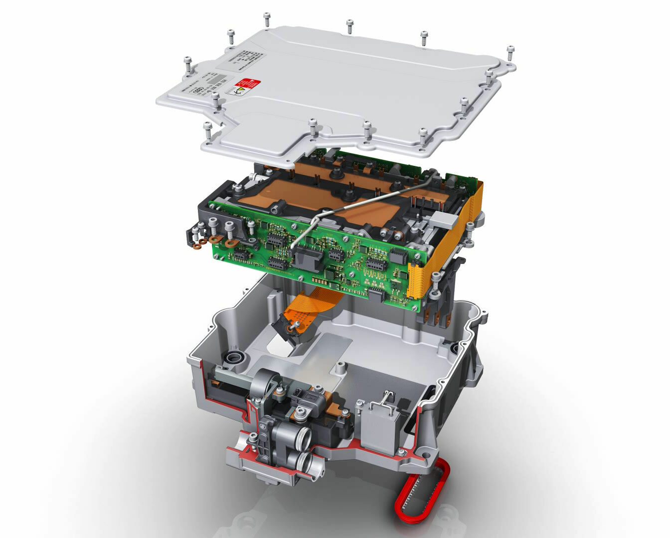 Power electronics - Every electric motor is connected to a power electronics module that converts the electricity.
