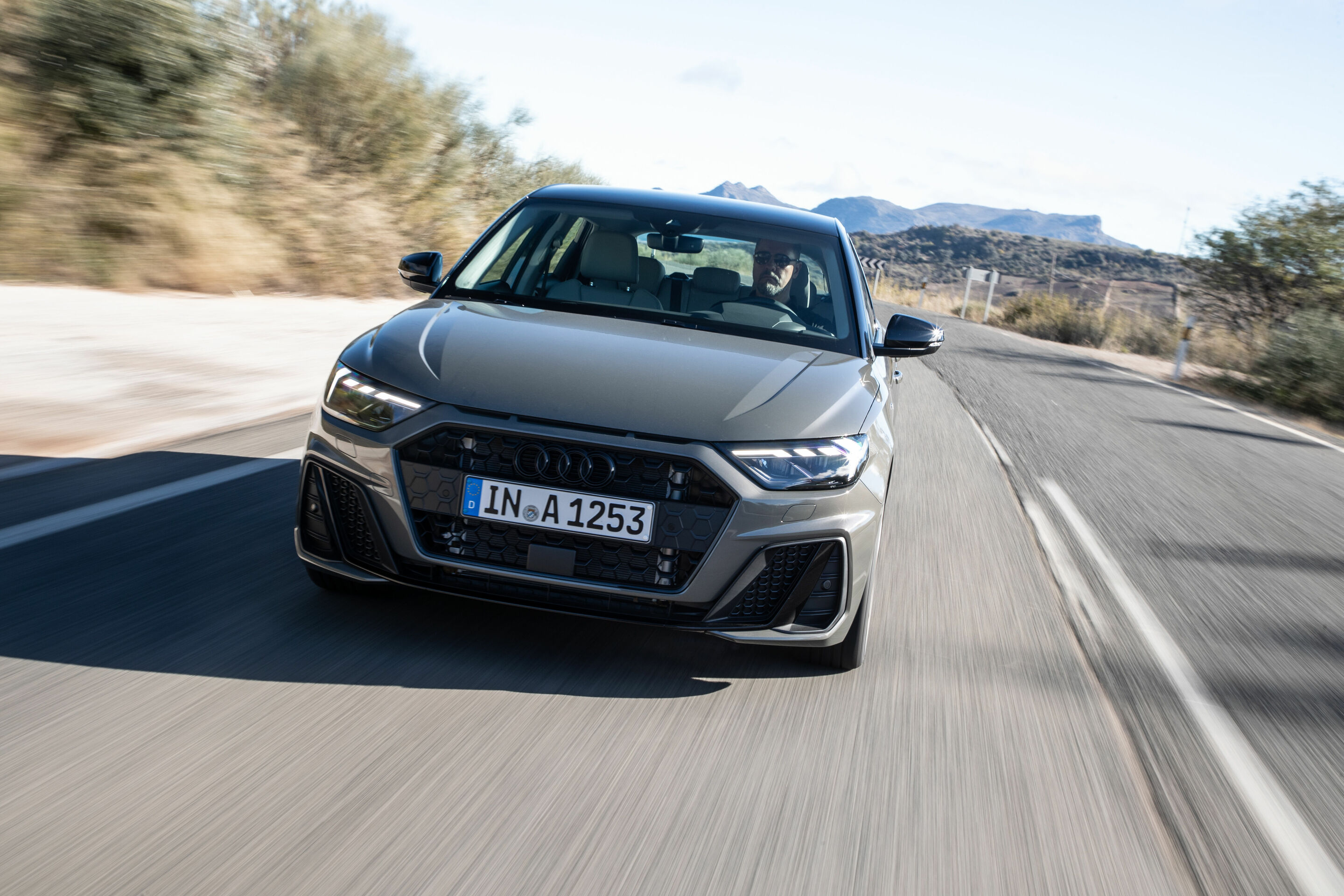 Audi A1 Sportback - Dynamic Photo 
Colour: Chronos Grey