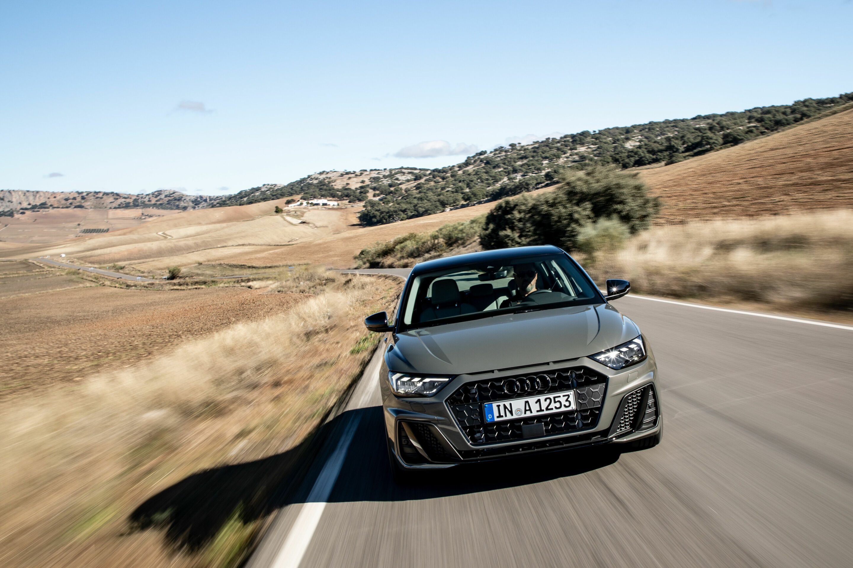 Audi A1 Sportback - Dynamic Photo 
Colour: Chronos Grey