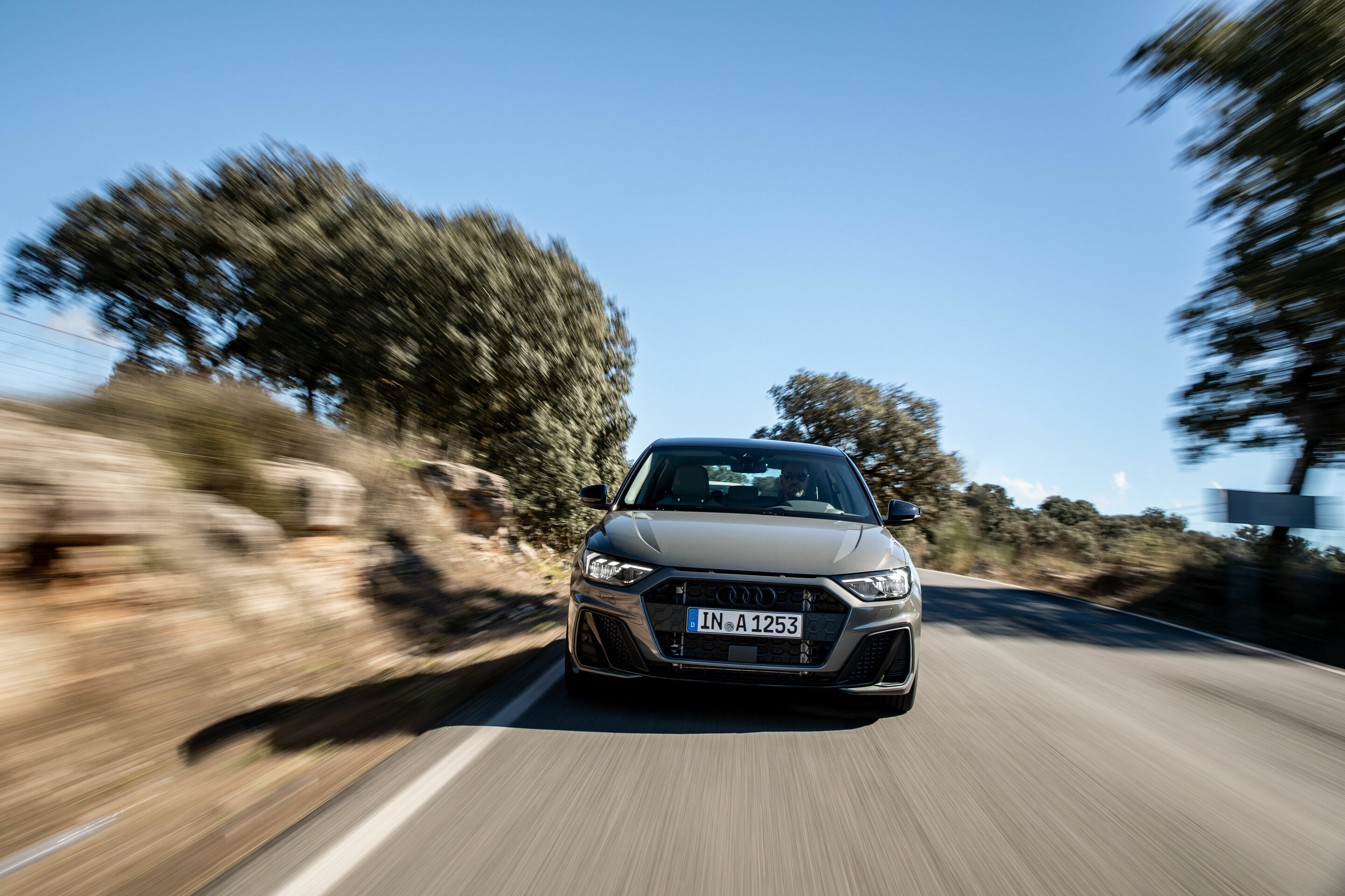 Audi A1 Sportback - Dynamic Photo 
Colour: Chronos Grey