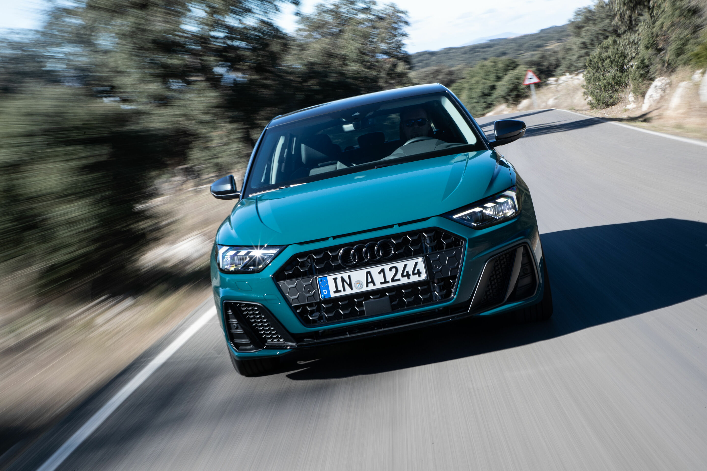 Audi A1 Sportback - Dynamic photo 
Colour: Tioman green