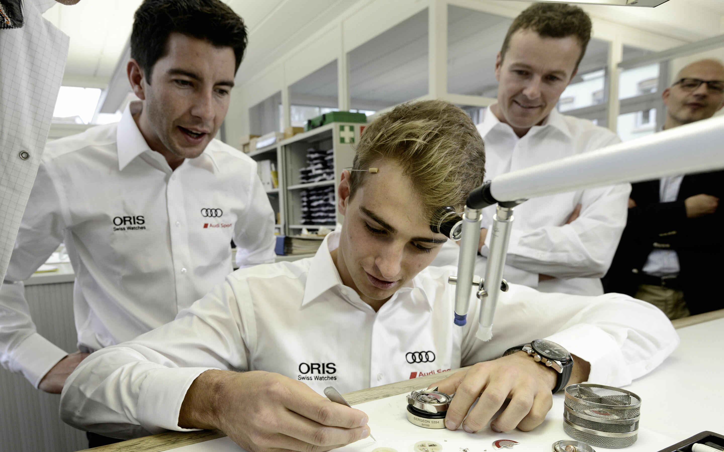 Audi drivers visit watch partner Oris