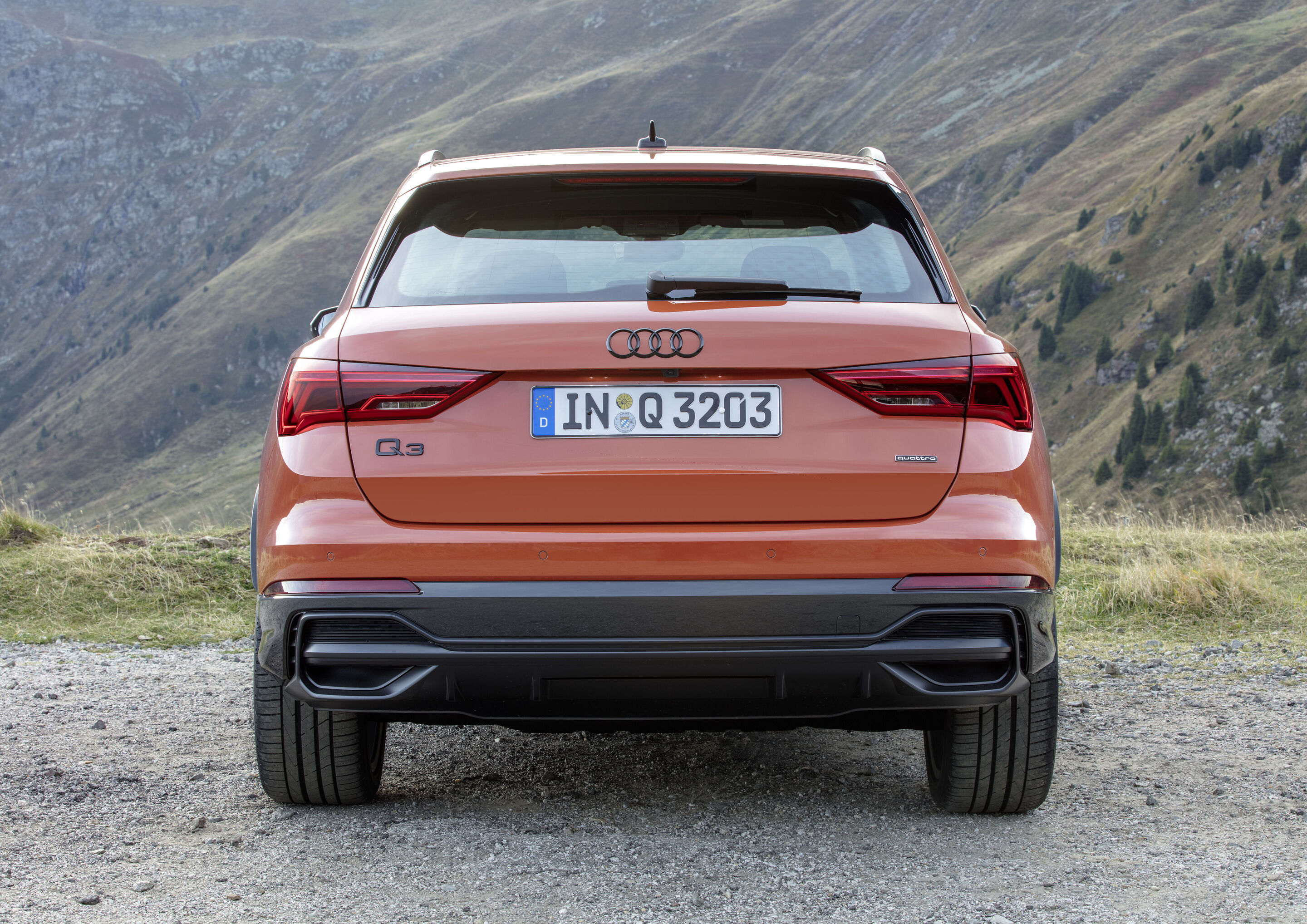 Audi Q3 (bis 2025) - Standaufnahme
Farbe: Pulsorange