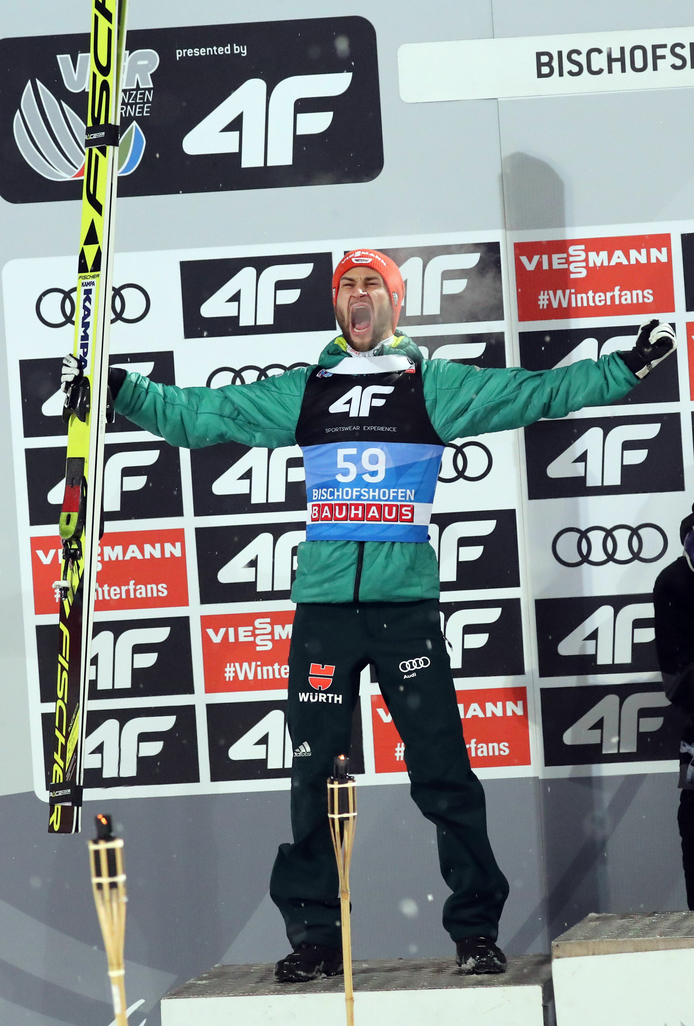 67th Four Hills Tournament - Epiphany Ski Jump in Bischofshofen - Stephan Leyhe (GER) finished 2nd place overall