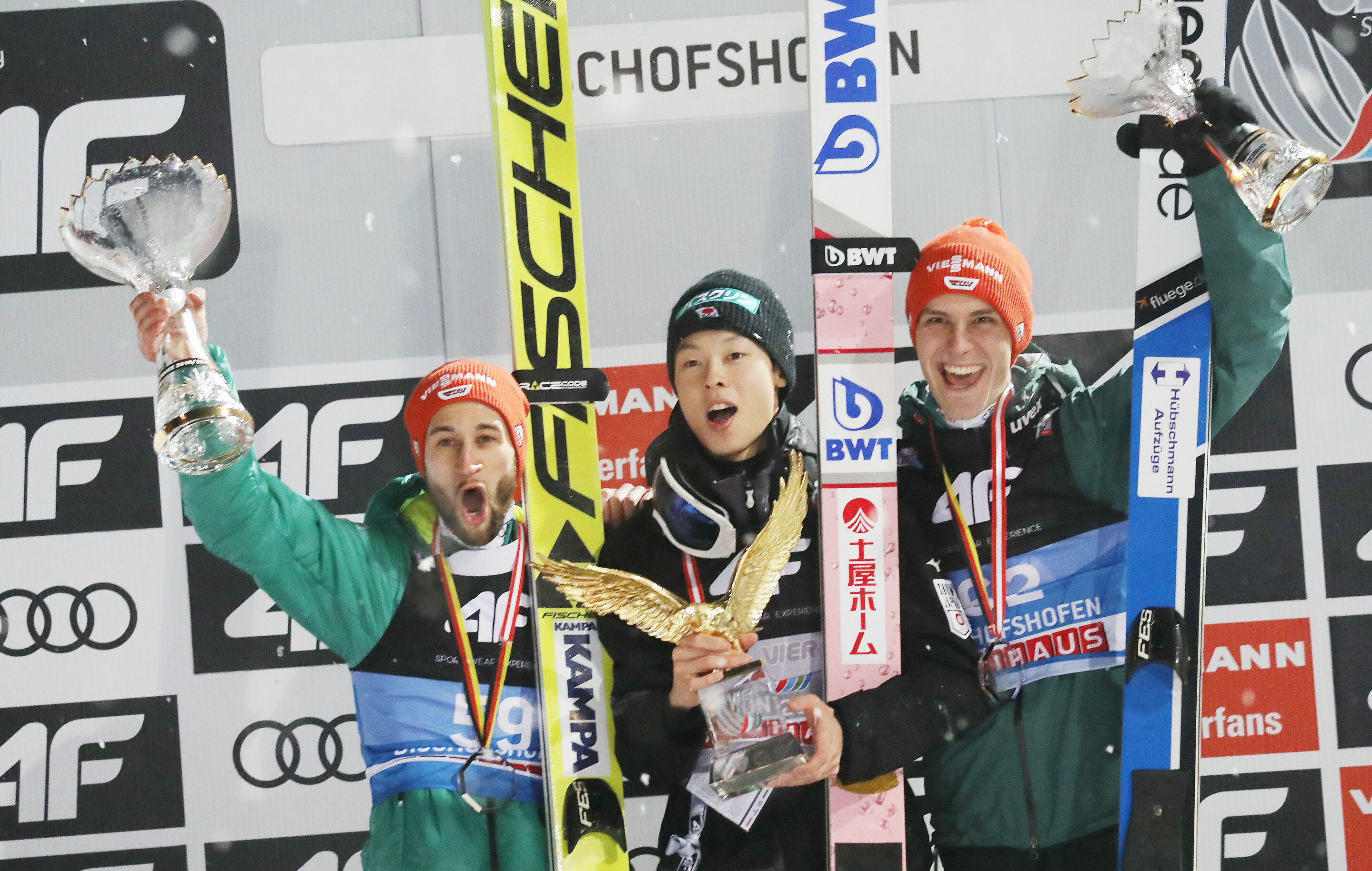 67th Four Hills Tournament - Epiphany Ski Jump in Bischofshofen - Final overall standing: 2nd place Markus Eisenbichler (GER), 1st place Ryoyu Kobayashi (JPN), 3rd place Stephan Leyhe (GER)