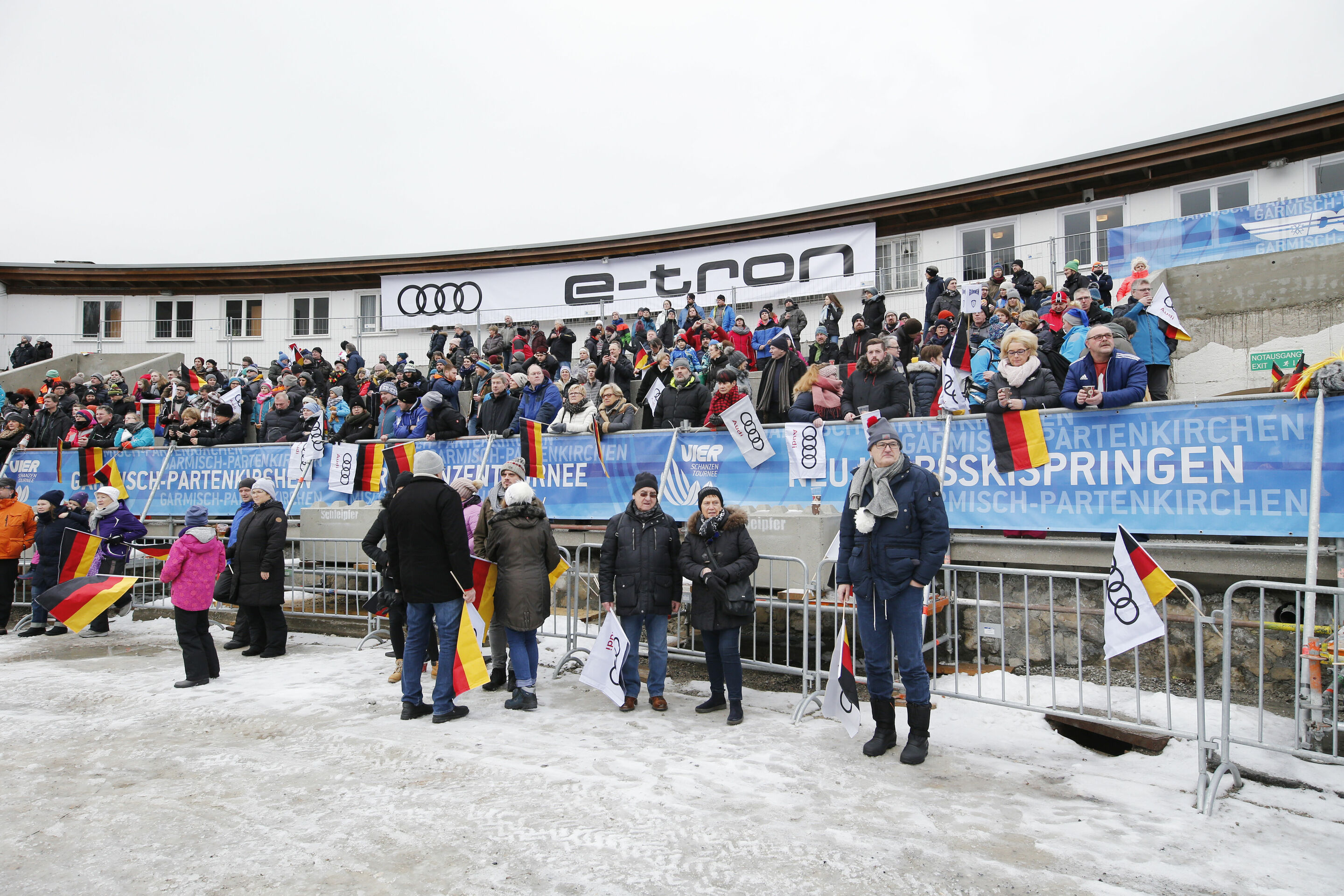 67th Four Hills Tournament - New Year´s Ski Jumping in Garmisch-Patenkirchen - Fans on the stands