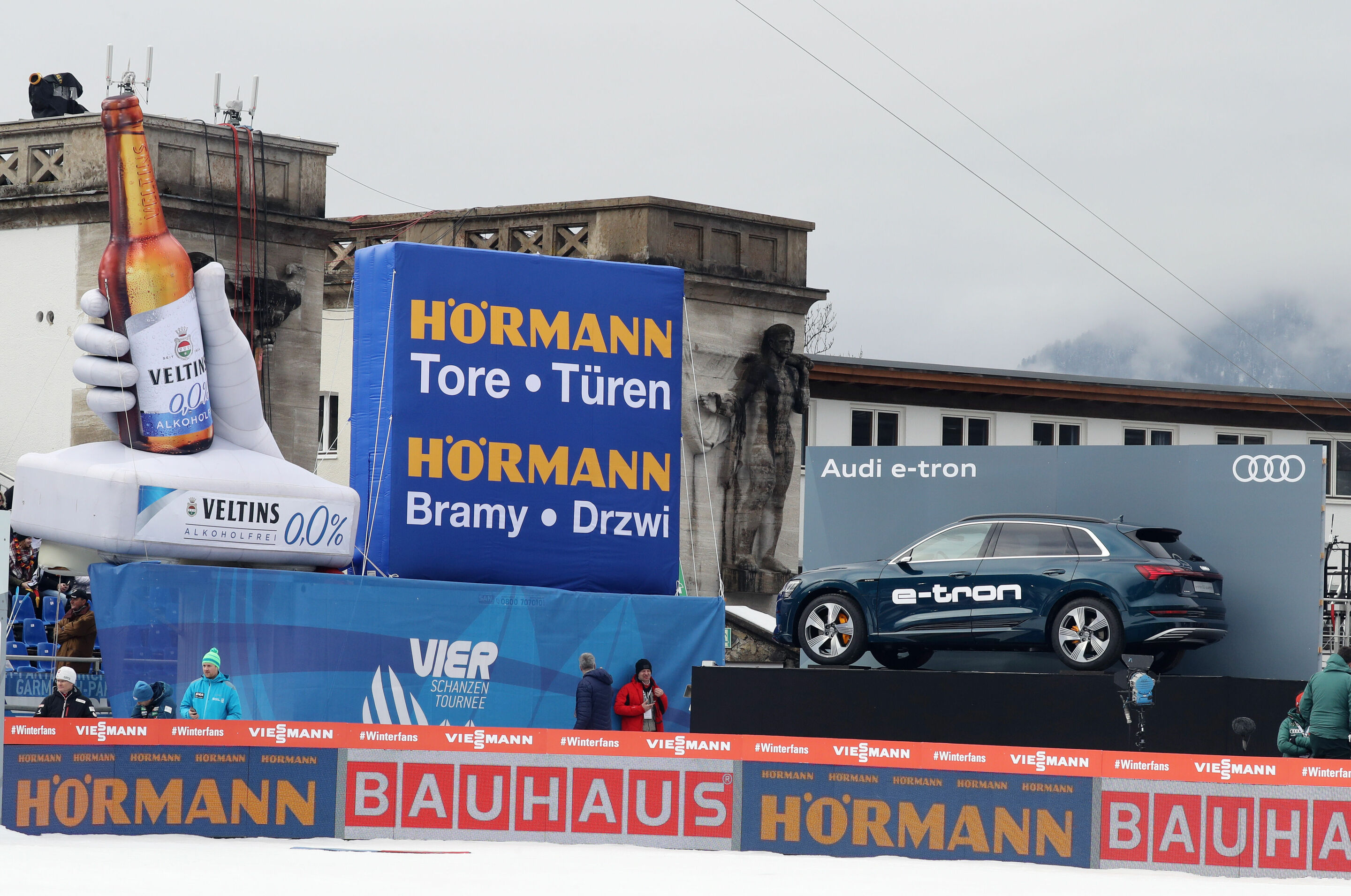 67th Four Hills Tournament - New Year´s Ski Jumping in Garmisch-Patenkirchen - Audi e-tron at the side of the ski jump in Garmisch-Patenkirchen