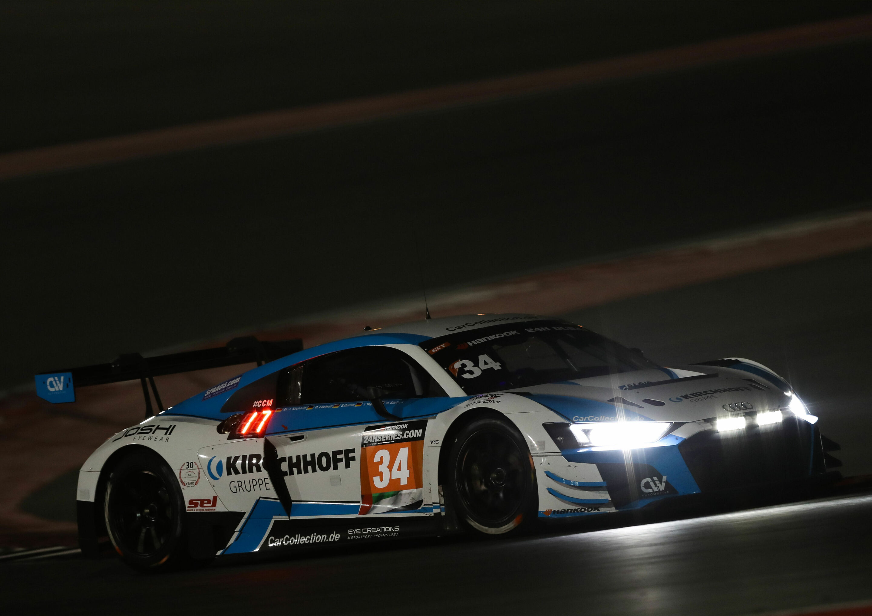 24h Dubai 2019 - Audi R8 LMS #34 (Car Collection Motorsport), Johannes Kirchhoff/Gustav Edelhoff/Elmar Grimm/Ingo Vogler