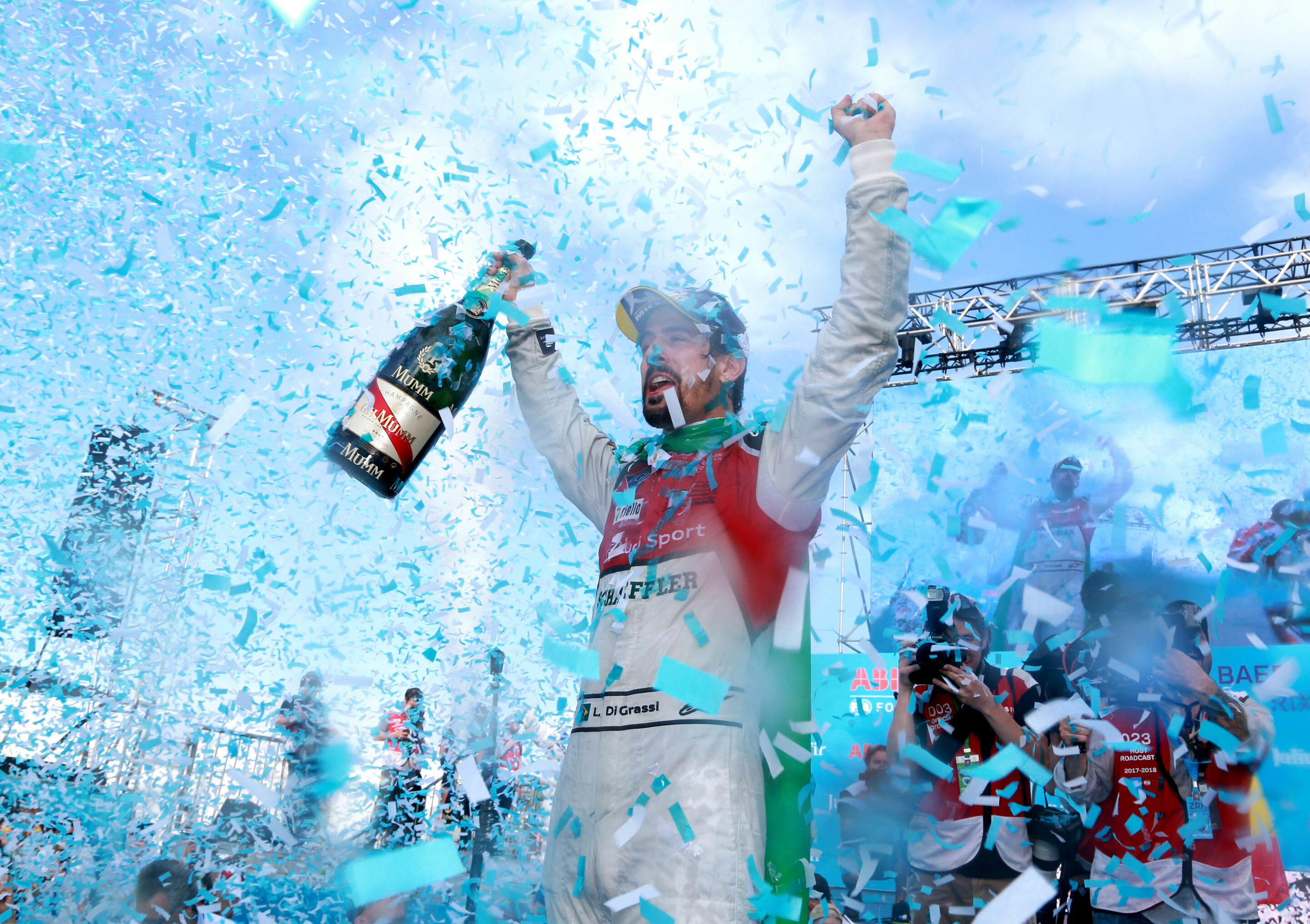 Audi Motorsport Historie - 2018: Lucas di Grassi gewinnt das erste internationale Rundstreckenrennen in der Schweiz seit 1954