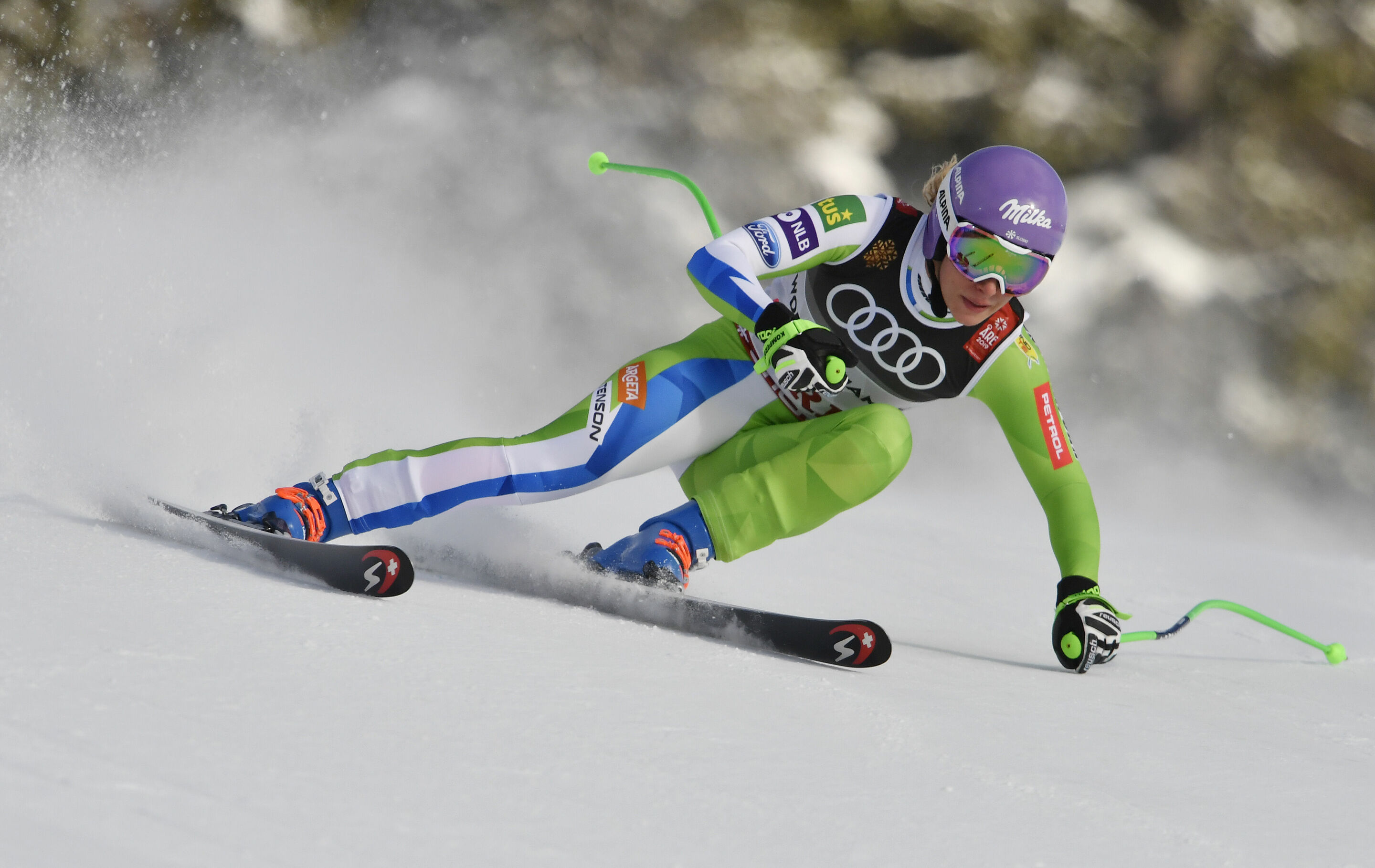 FIS Alpine World Ski Championships in Åre 2019 - Women's Downhill - Ilka Stuhec (SLO) finishes 1st in the downhill race