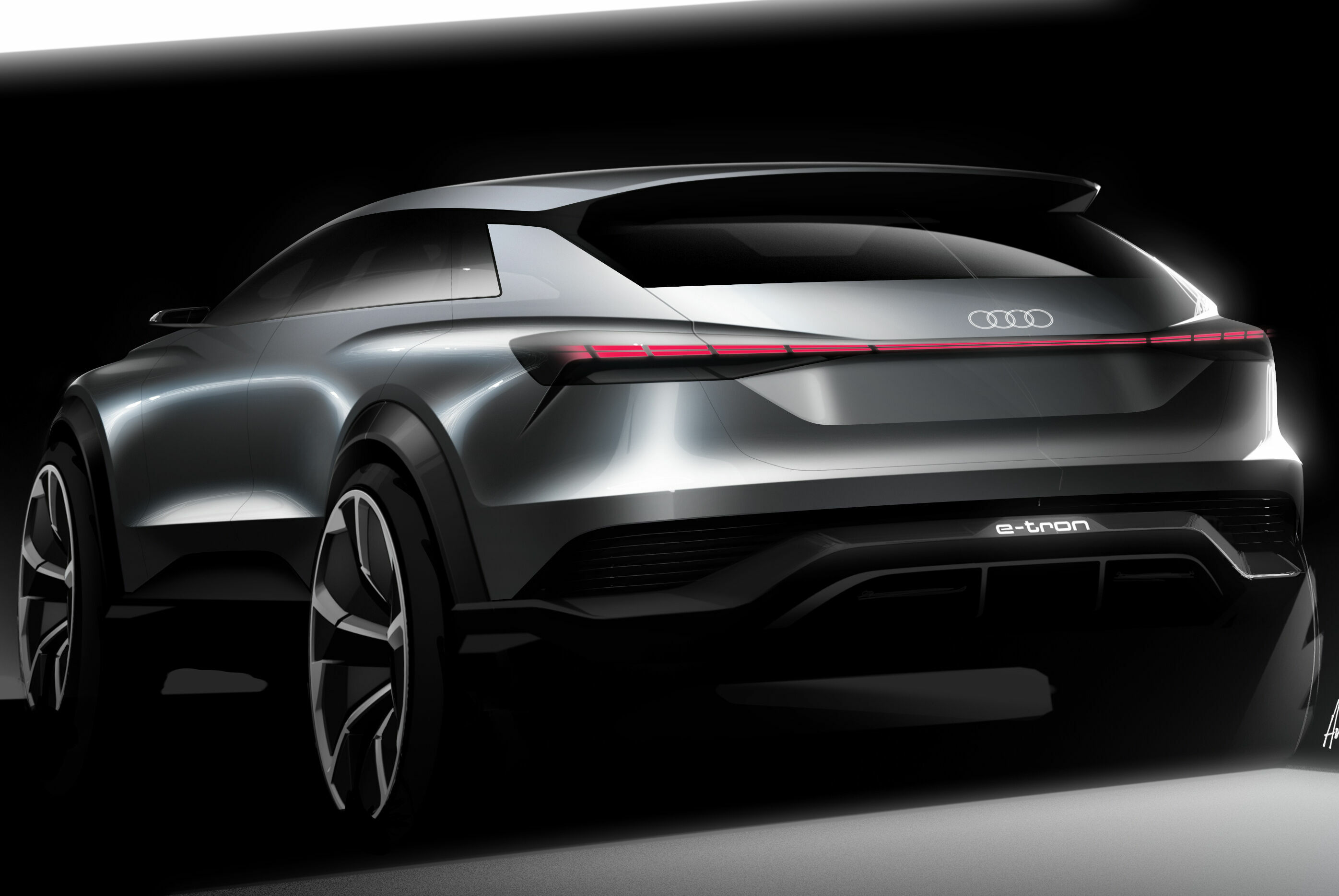 Audi Q4 e-tron concept - Design Sketch