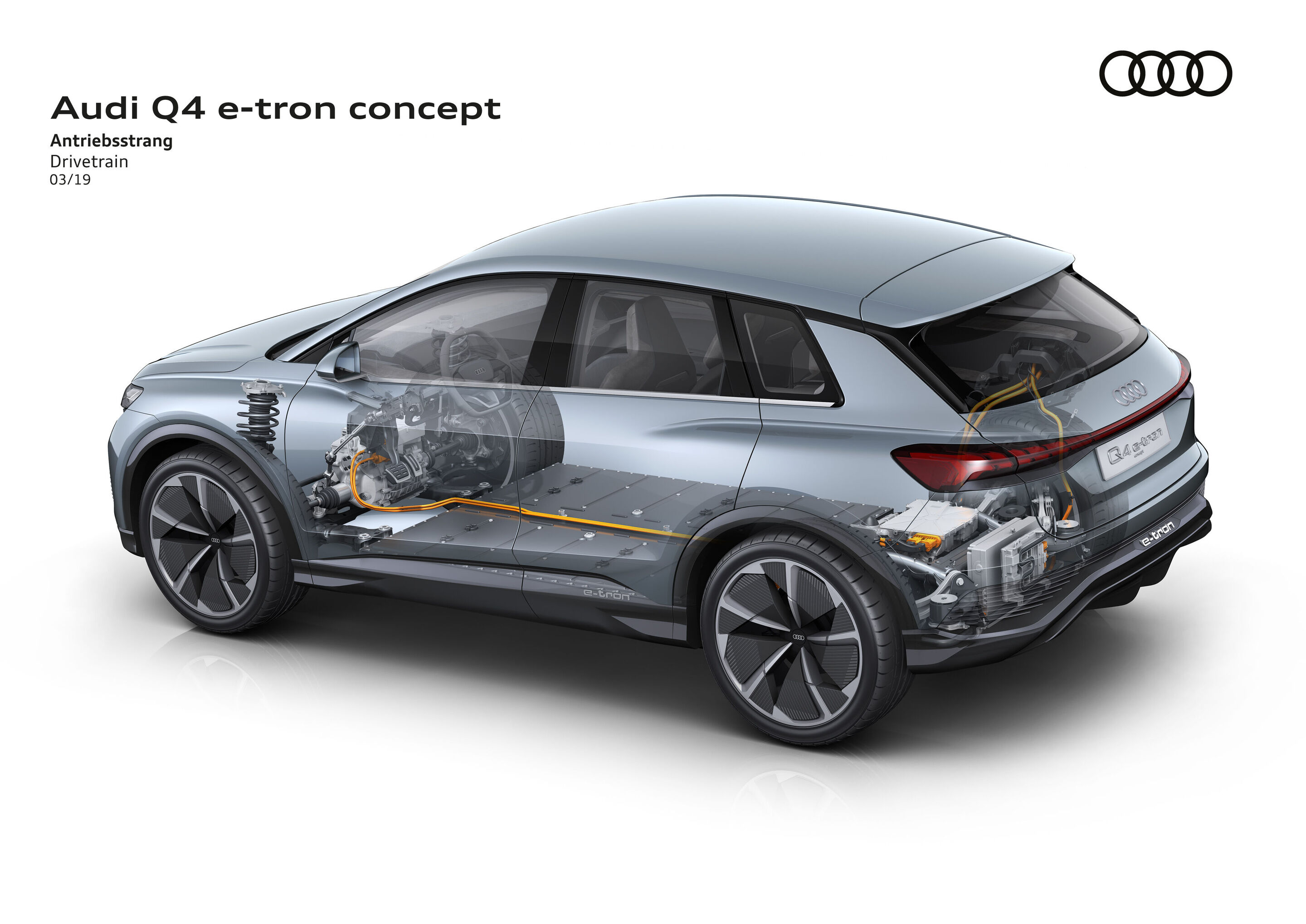 Illustration - Audi Q4 e-tron concept - Antriebsstrang