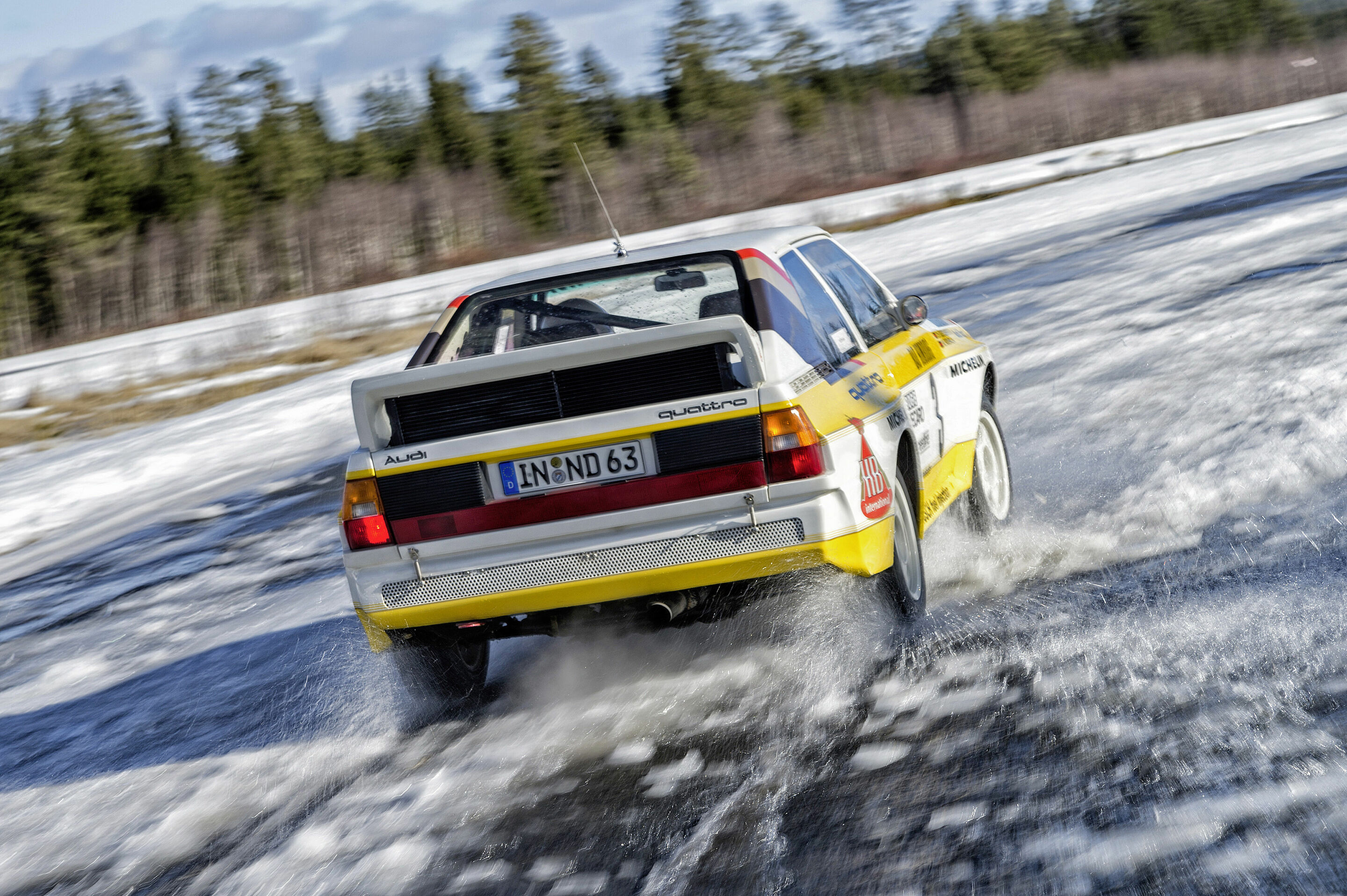 Stig Blomqvist, Rallye-world champion 1984, in Sport quattro Rallye