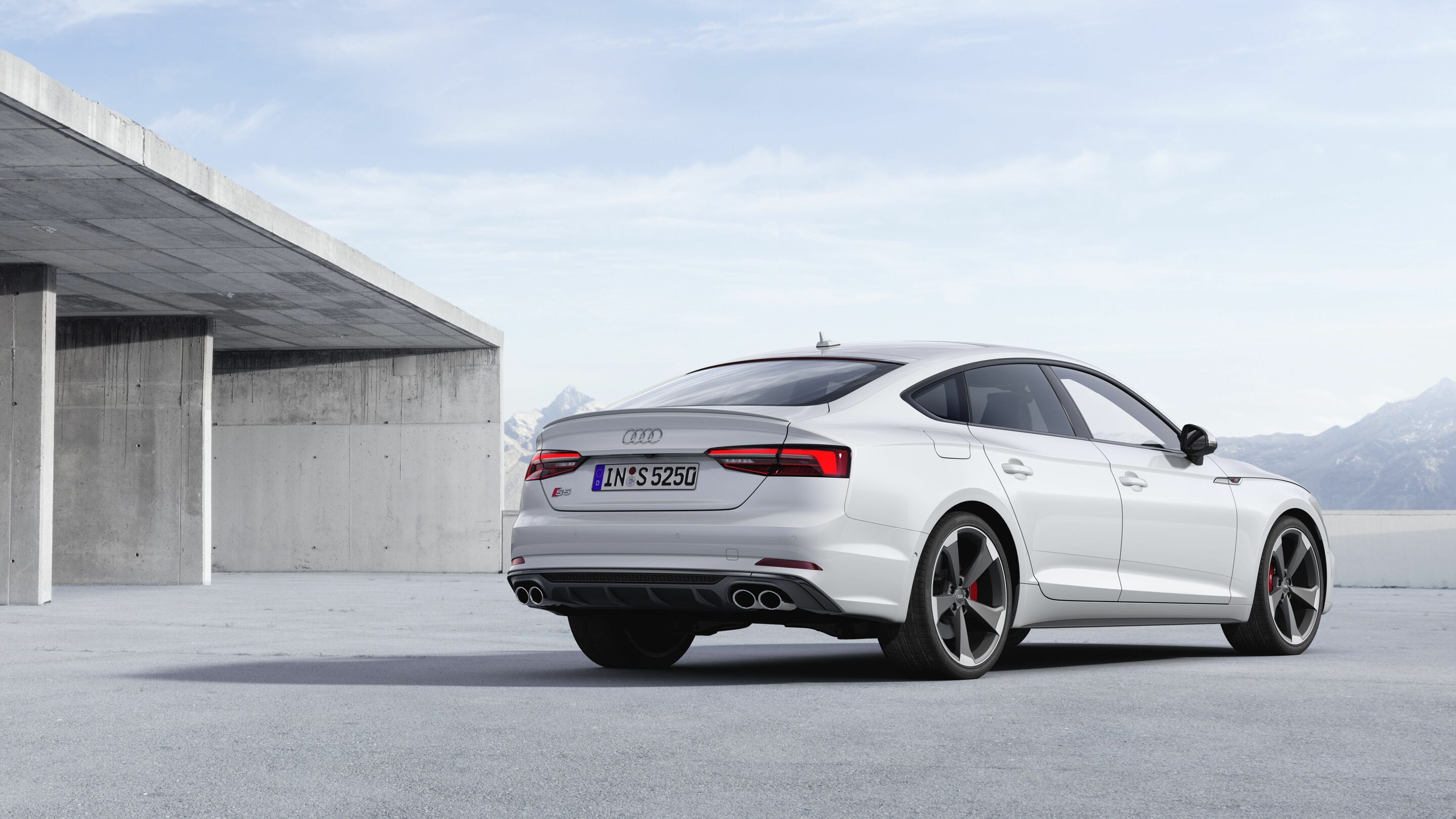 Audi S5 Sportback TDI (2019 until 2024) - Static photo 
Colour: glacier white