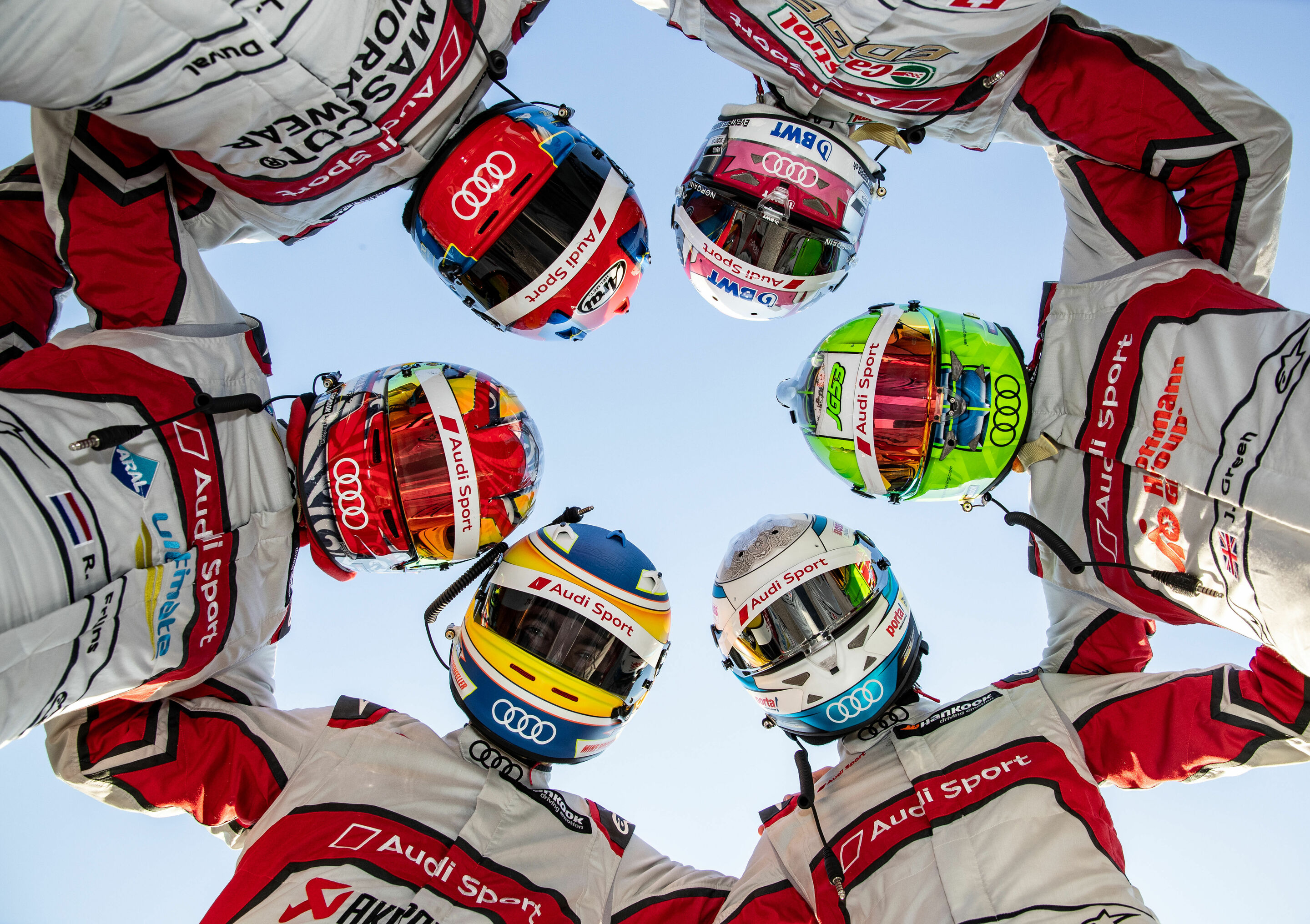 DTM 2019, Test Lausitzring - Robin Frijns, Loïc Duval, Mike Rockenfeller, Nico Müller, René Rast, Jamie Green