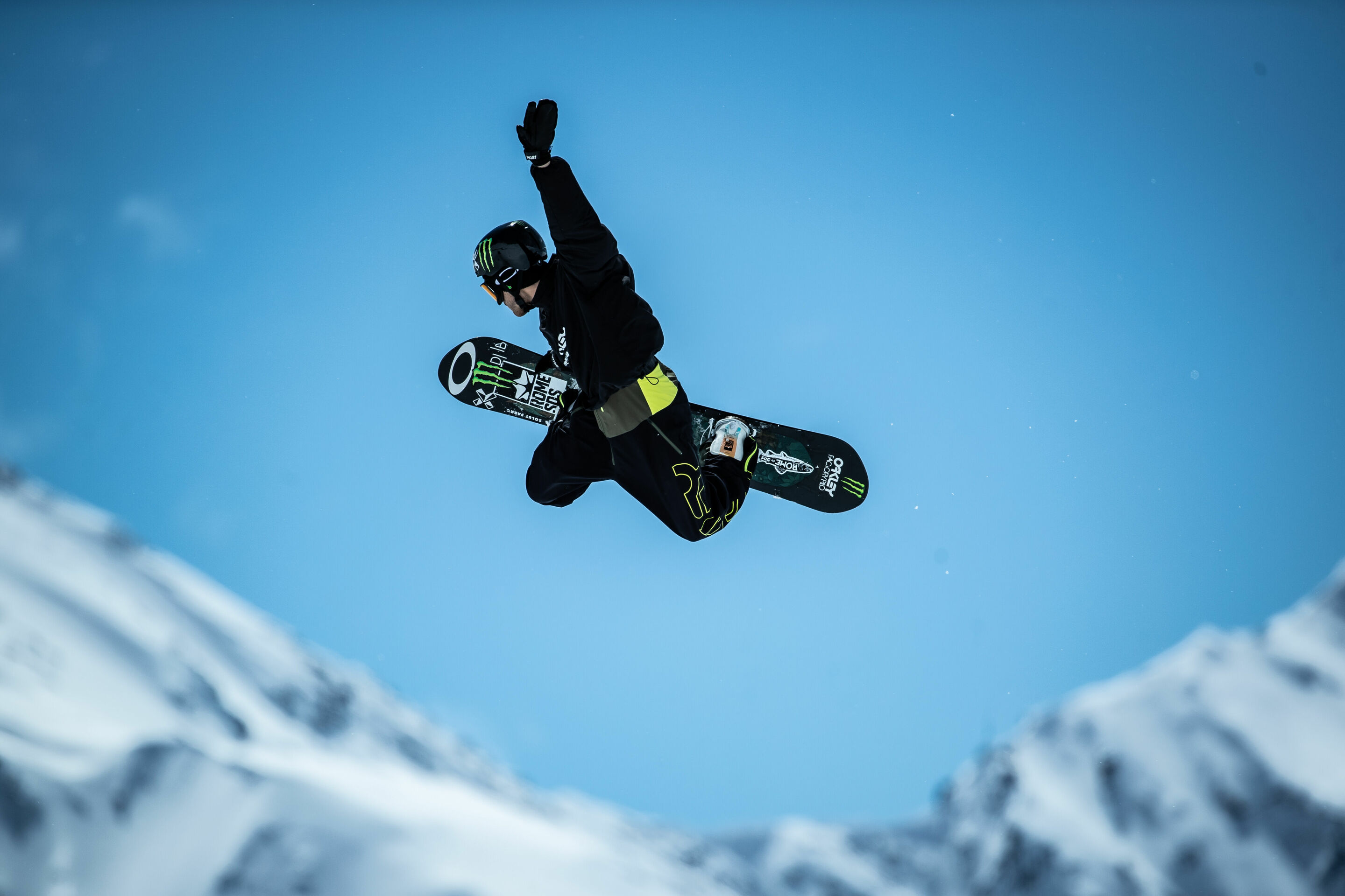 Audi Nines presented by Falken 2019 - Stale Sandbech of Norway competes during the Audi Nines presented by Falken at Tiefenbachferner Glacier on April 27, 2019 in Soelden, Austria.
