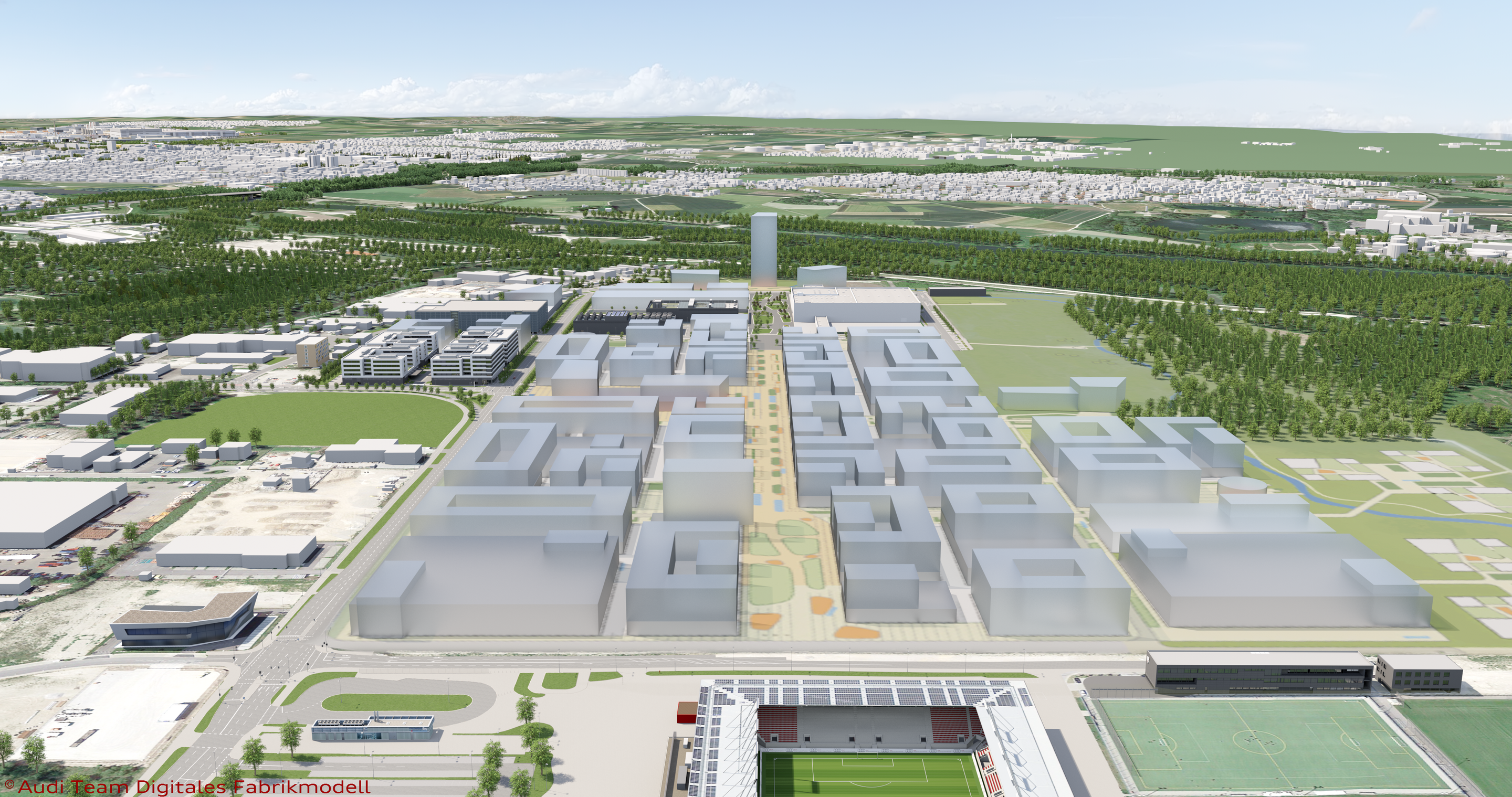 For the Mobility of Tomorrow - IN-Campus Technology Park for Audi and the Ingolstadt Region - IN-Campus: The Audi Technology Park of the future is taking shape on the city of Ingolstadt. 60 hectares will become an industrial area, with 15 hectares of...