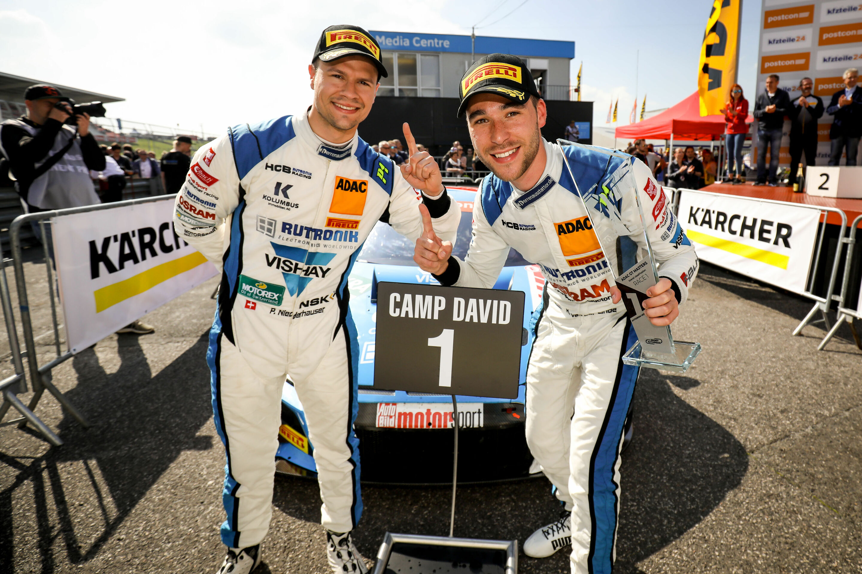 ADAC GT Masters 2019 - Audi R8 LMS #31 (HCB-Rutronik Racing), Patric Niederhauser/Kelvin van der Linde