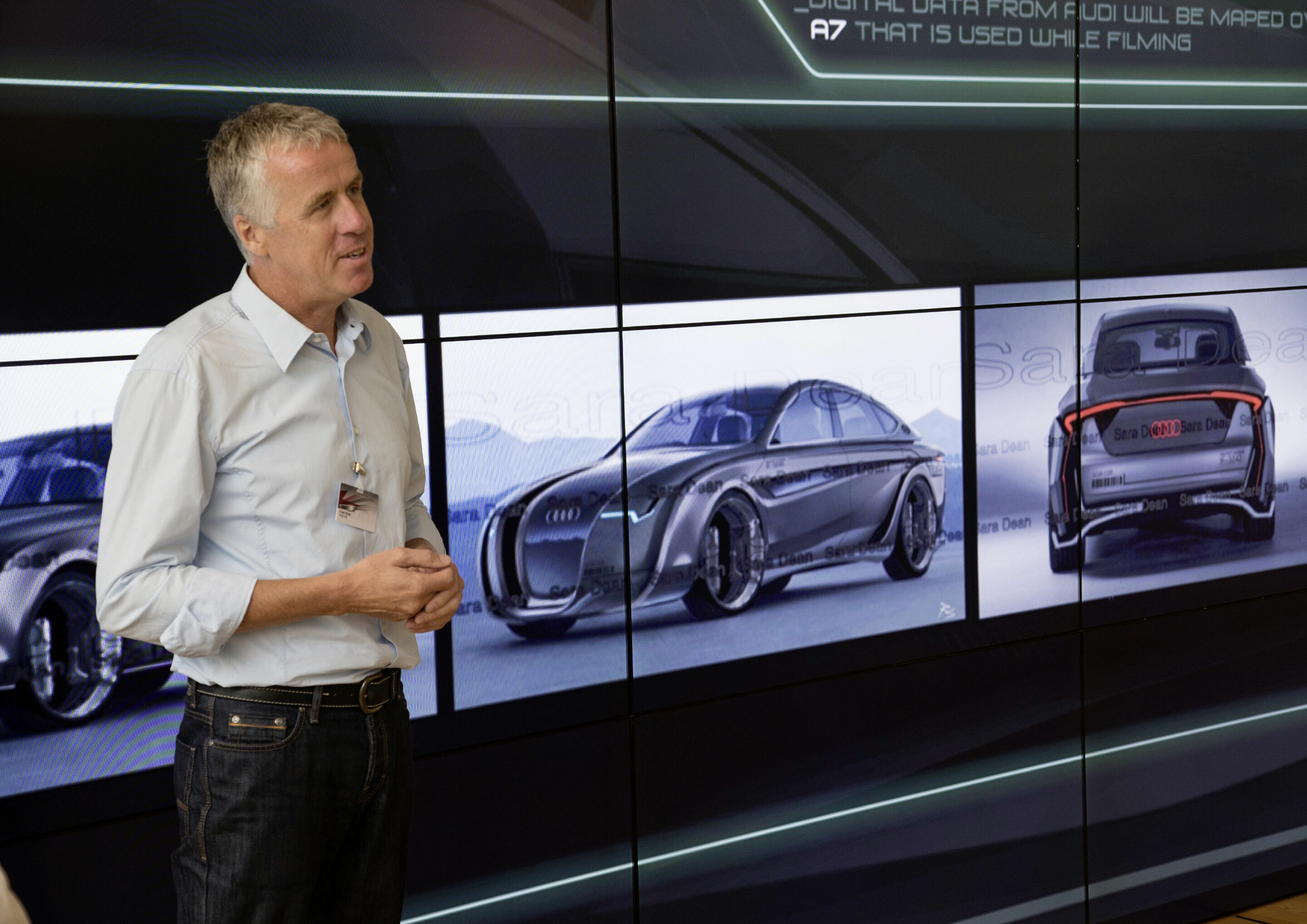 Design Close-Up at the Concept Design Studio Munich - Virtual design process Science fiction car