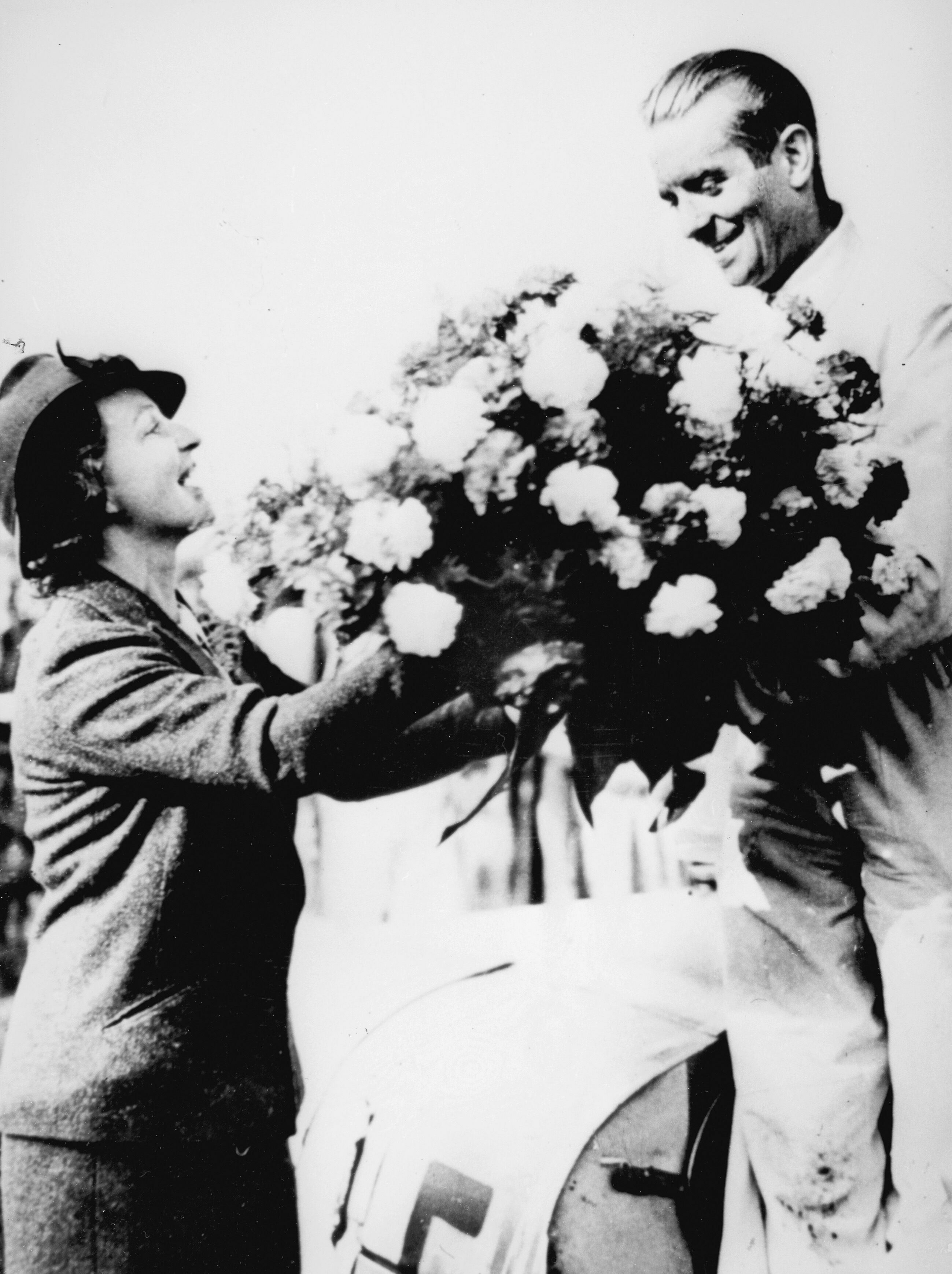 Bernd Rosemeyer triumphed in the 1937 Grand Prix at Donington Park, Great Britain in an Auto Union 16-cylinder Type C racing car