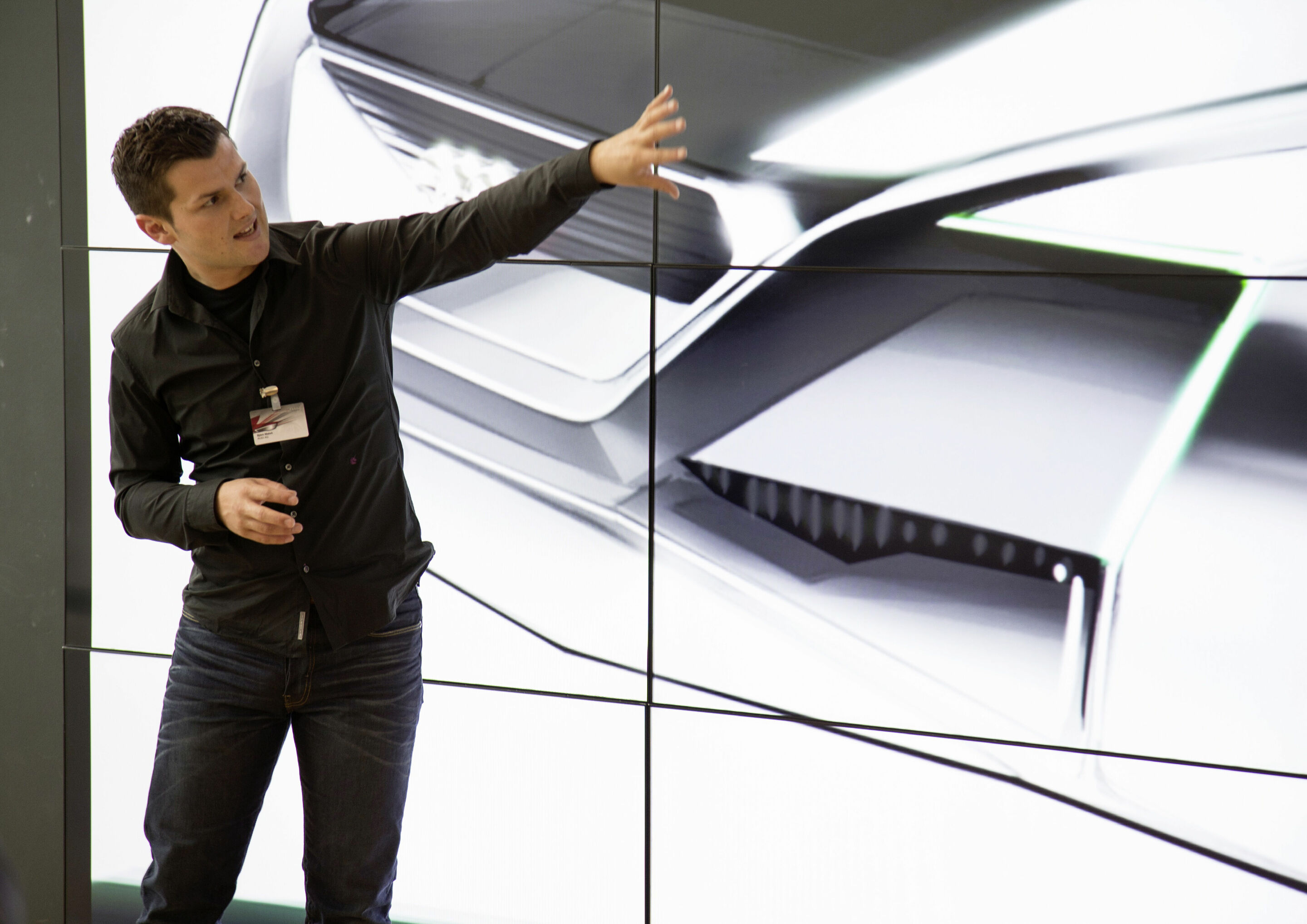 Design Close-Up im Konzept Design Studio München - Virtueller Designprozess Science-fiction Auto
