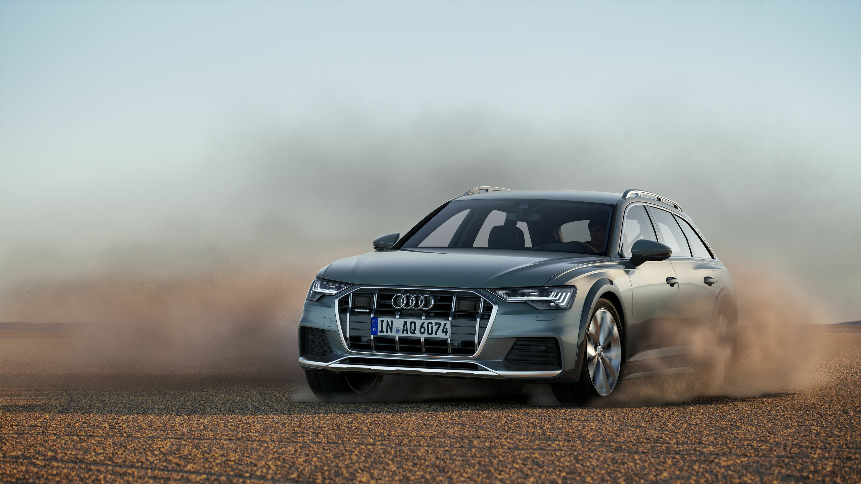 Audi A6 allroad quattro - Fahraufnahme,
Farbe: Gavialgrün